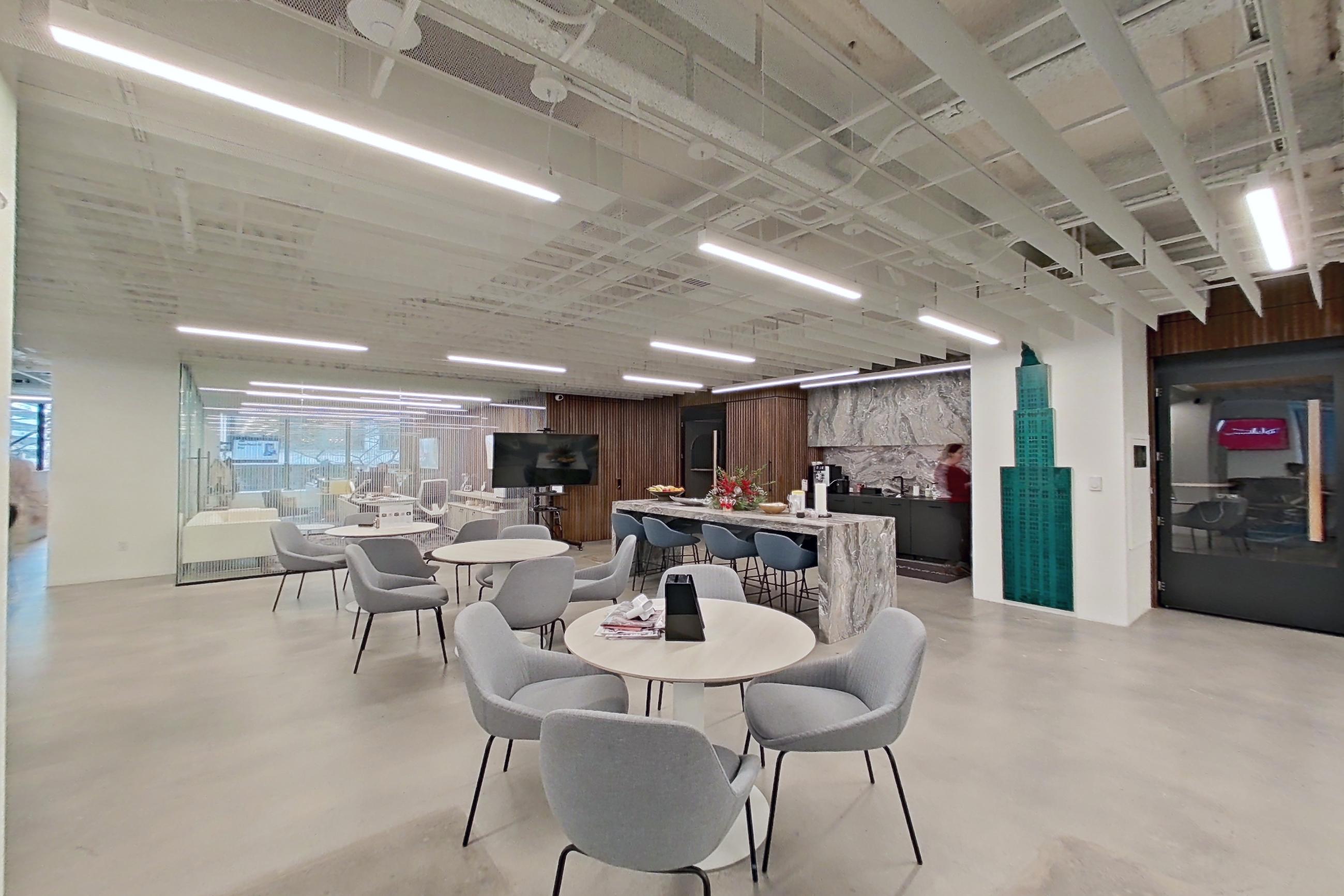 Kitchen 2 with polished concrete flooring, Apartment 202 at Platinum Properties