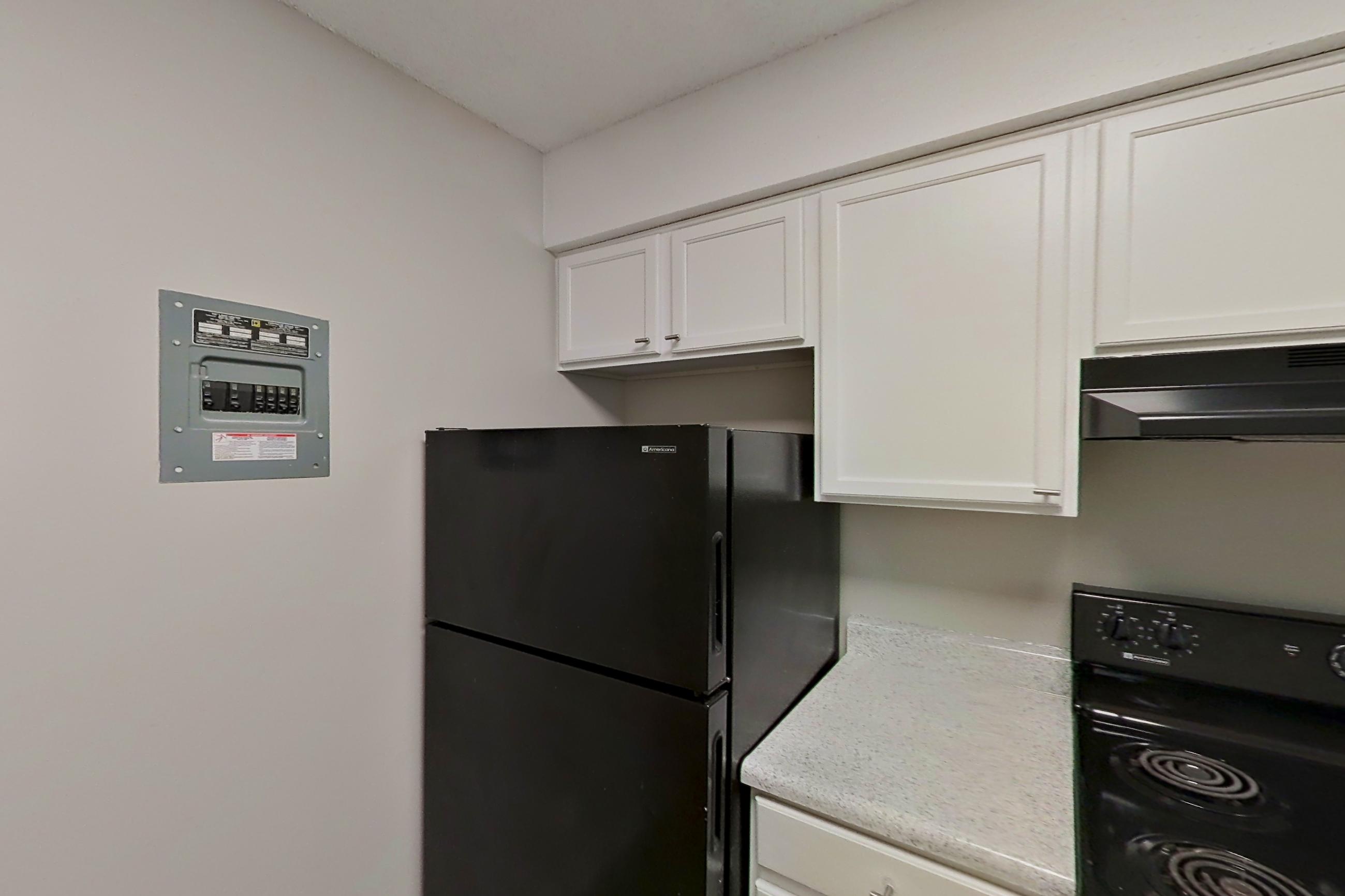 Kitchen in a 2x2 A Elite floor plan apartment, representative of Apartment 1402C at The Life at Legacy Fountains