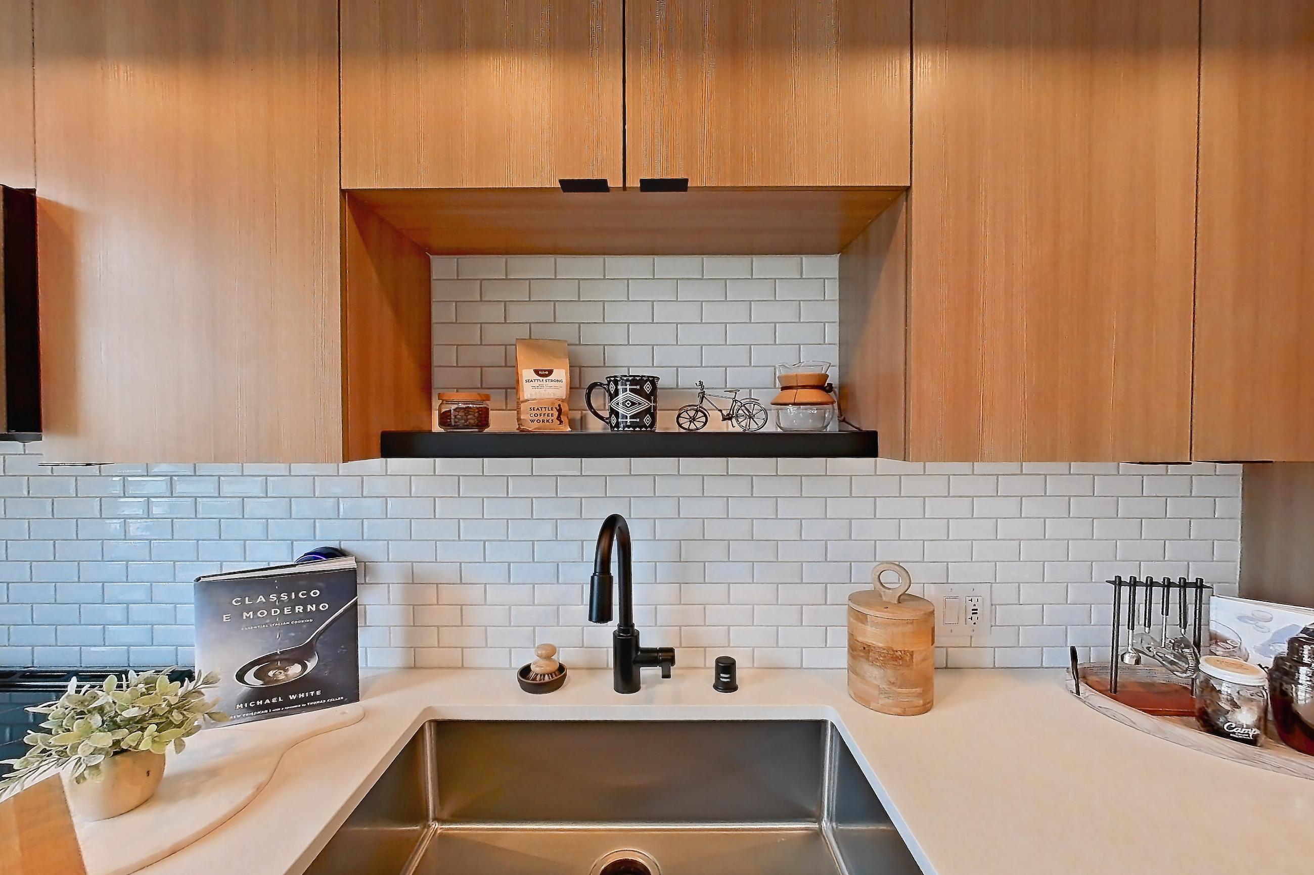Kitchen, Apartment 621 at Ballard Yards
