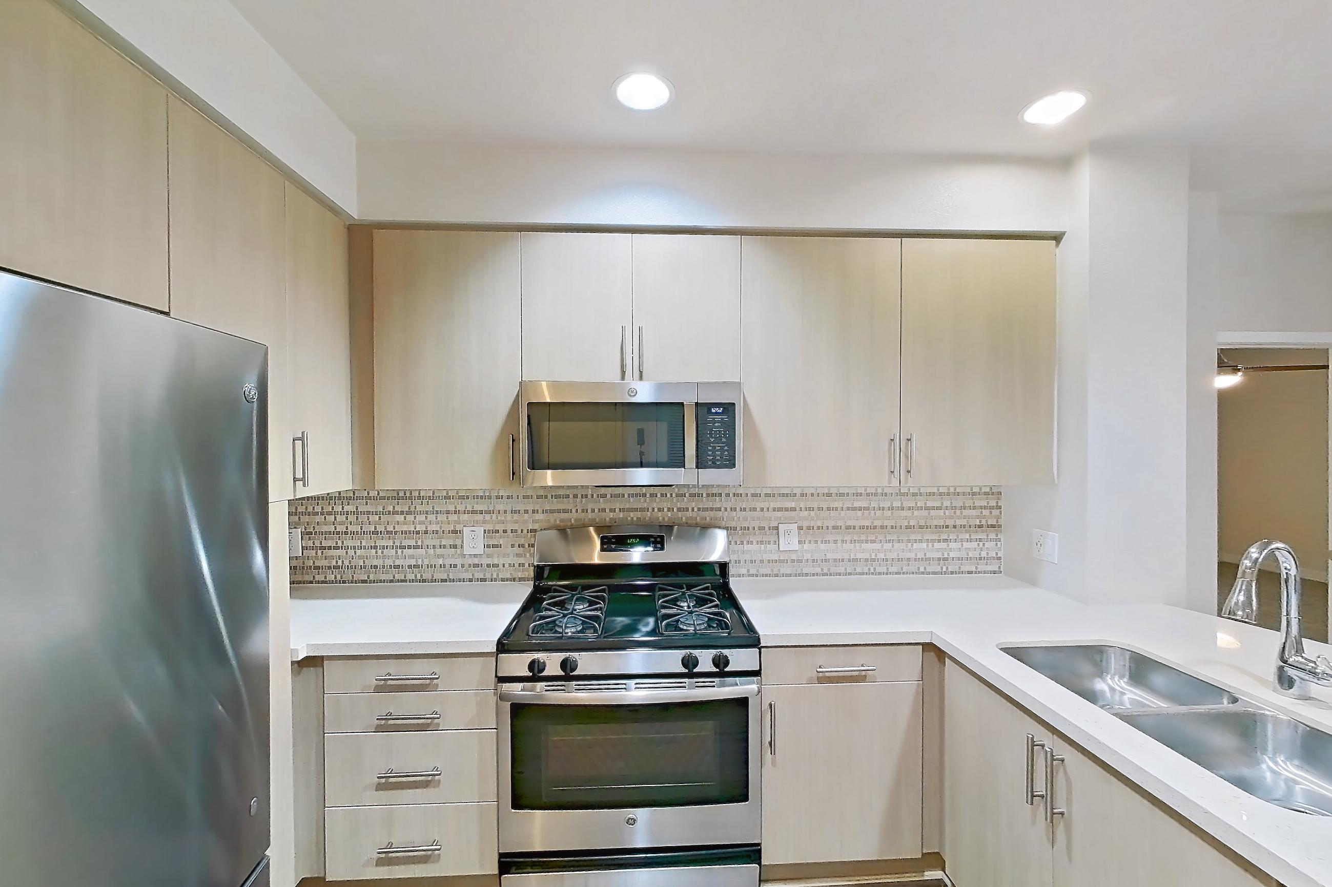 Kitchen in Apartment 1218 at The Verge Apartments, Edge floor plan