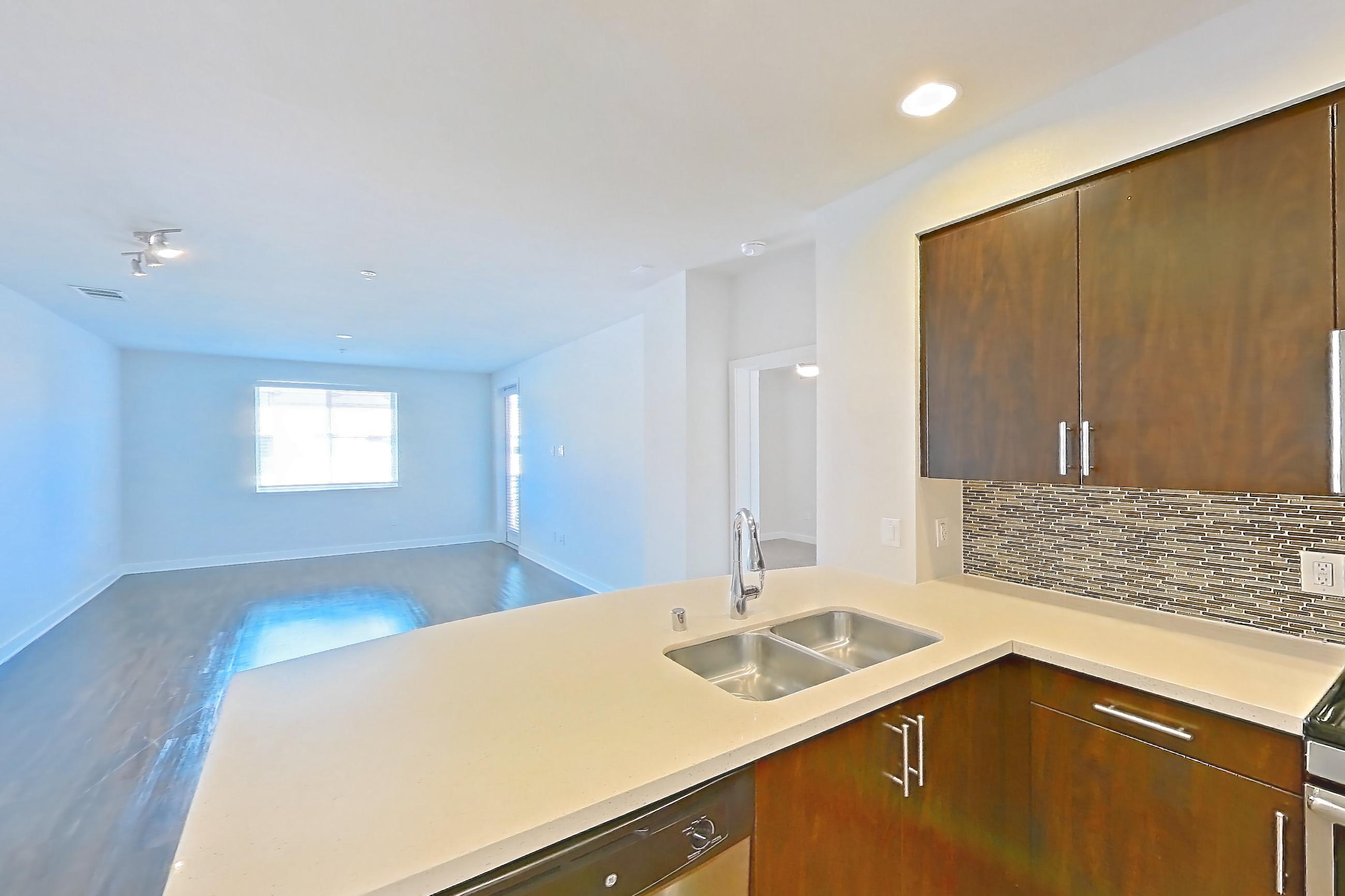 Kitchen in Apartment 1443 at The Verge Apartments, Greenway floor plan