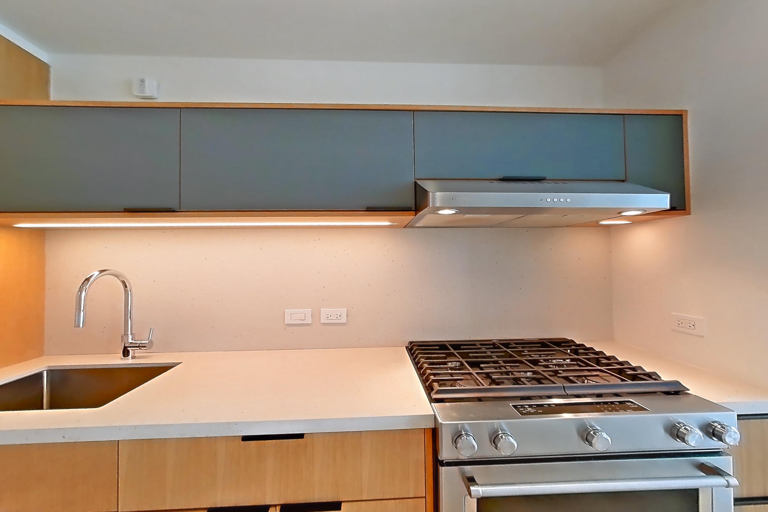 Kitchen in Apartment 0-16g at The Bellslip, 0K floor plan