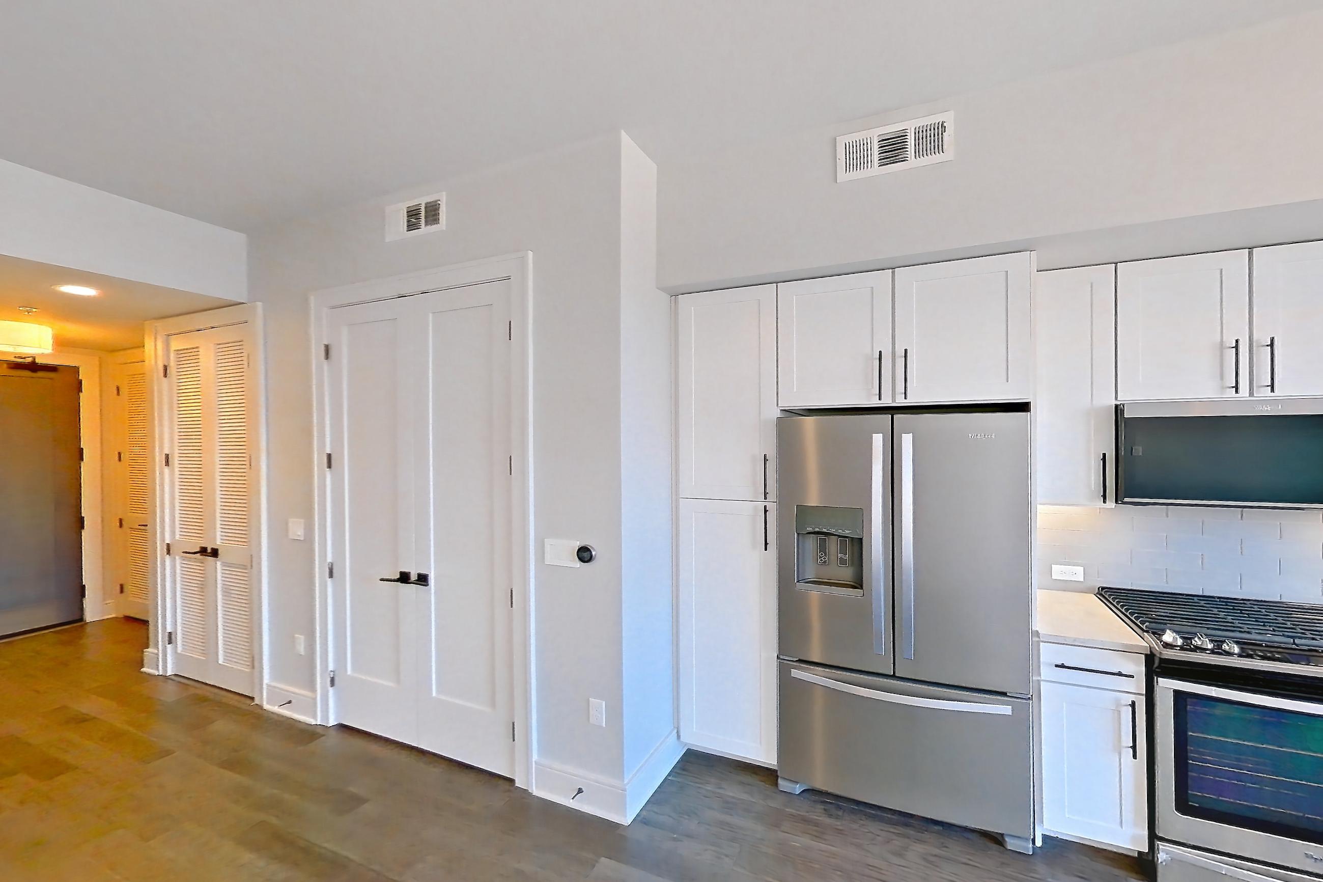 Living space in Apartment 718 at Parq on Speer, S1 floor plan