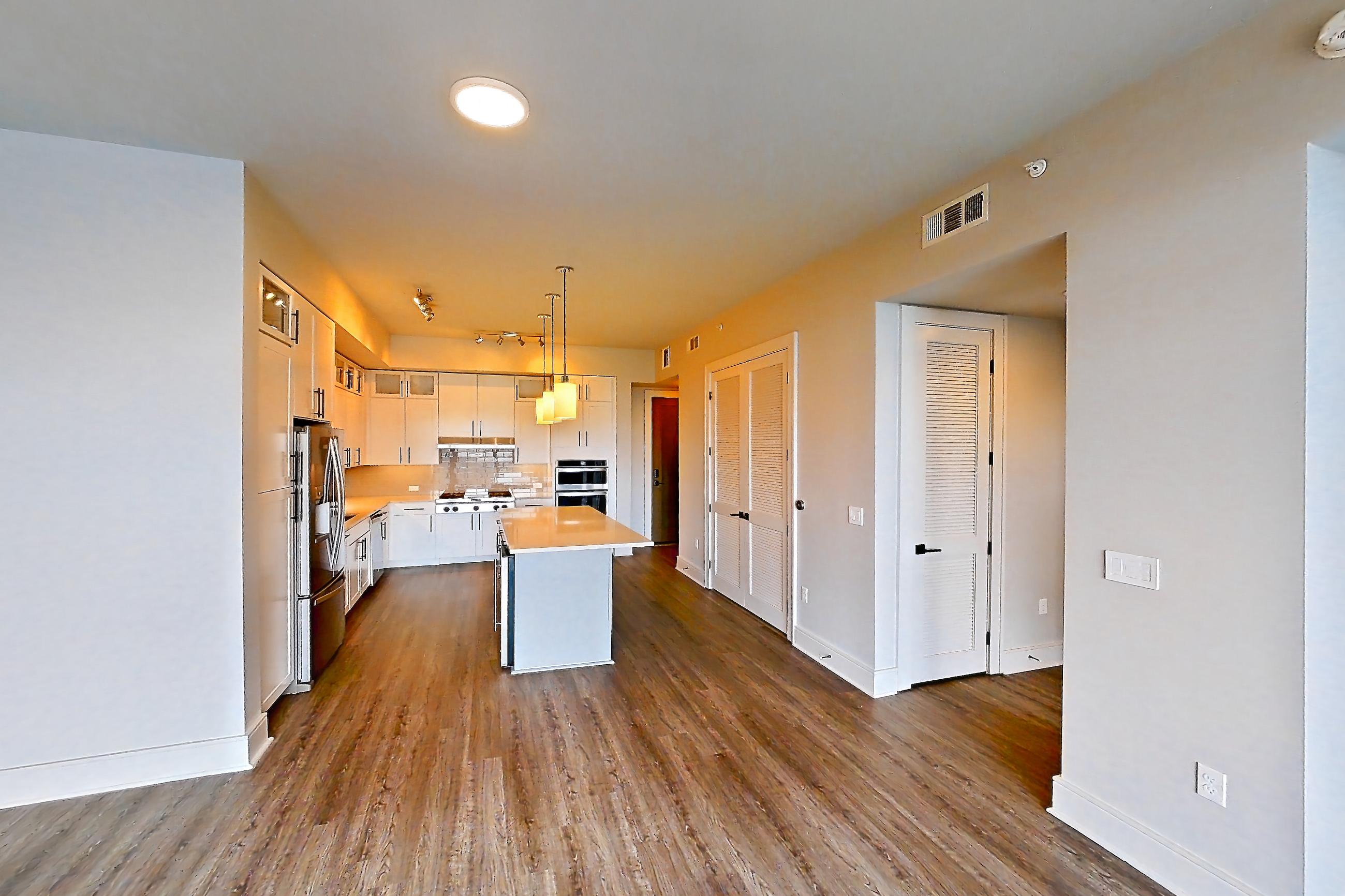 Living space in Apartment 735 at Parq on Speer, A4 floor plan