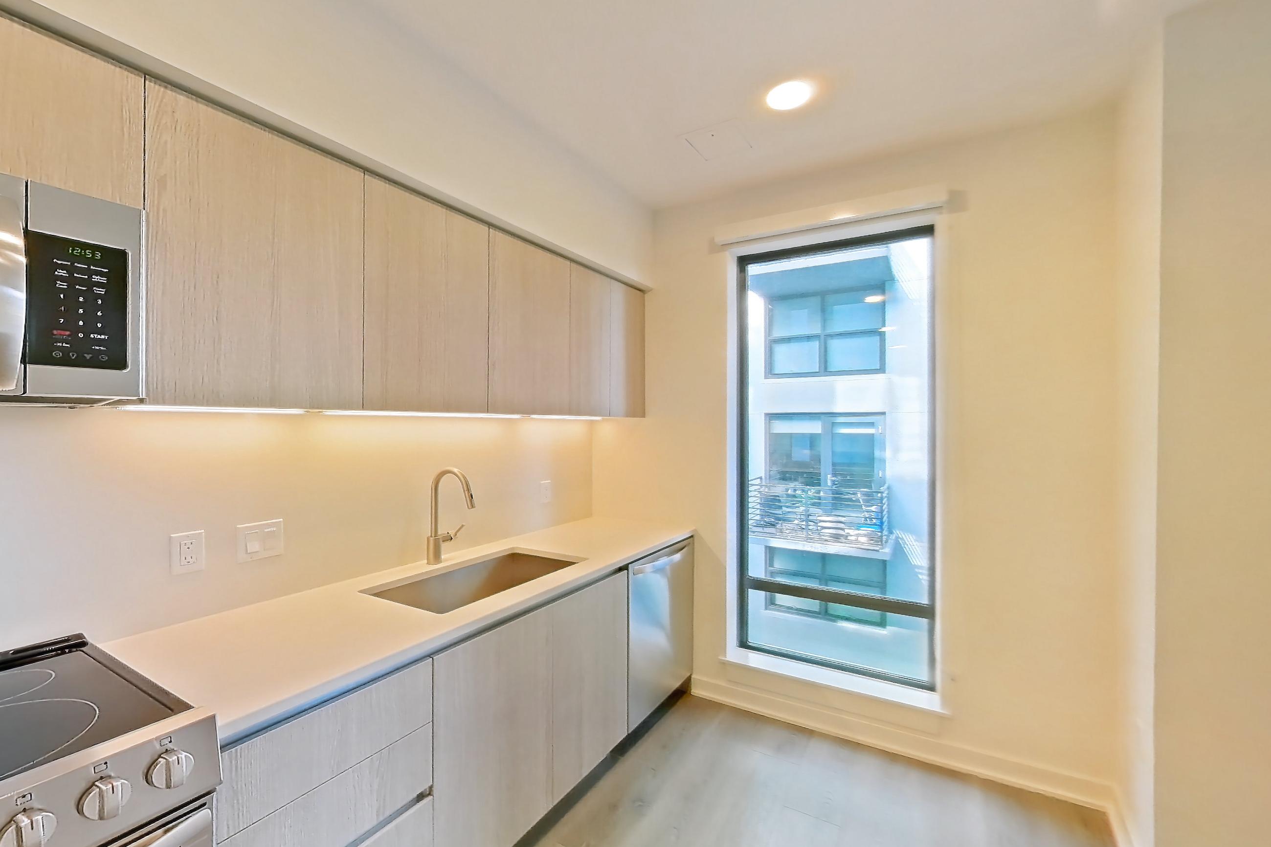 Kitchen in Apartment b0218 at The Gantry, S1 floor plan