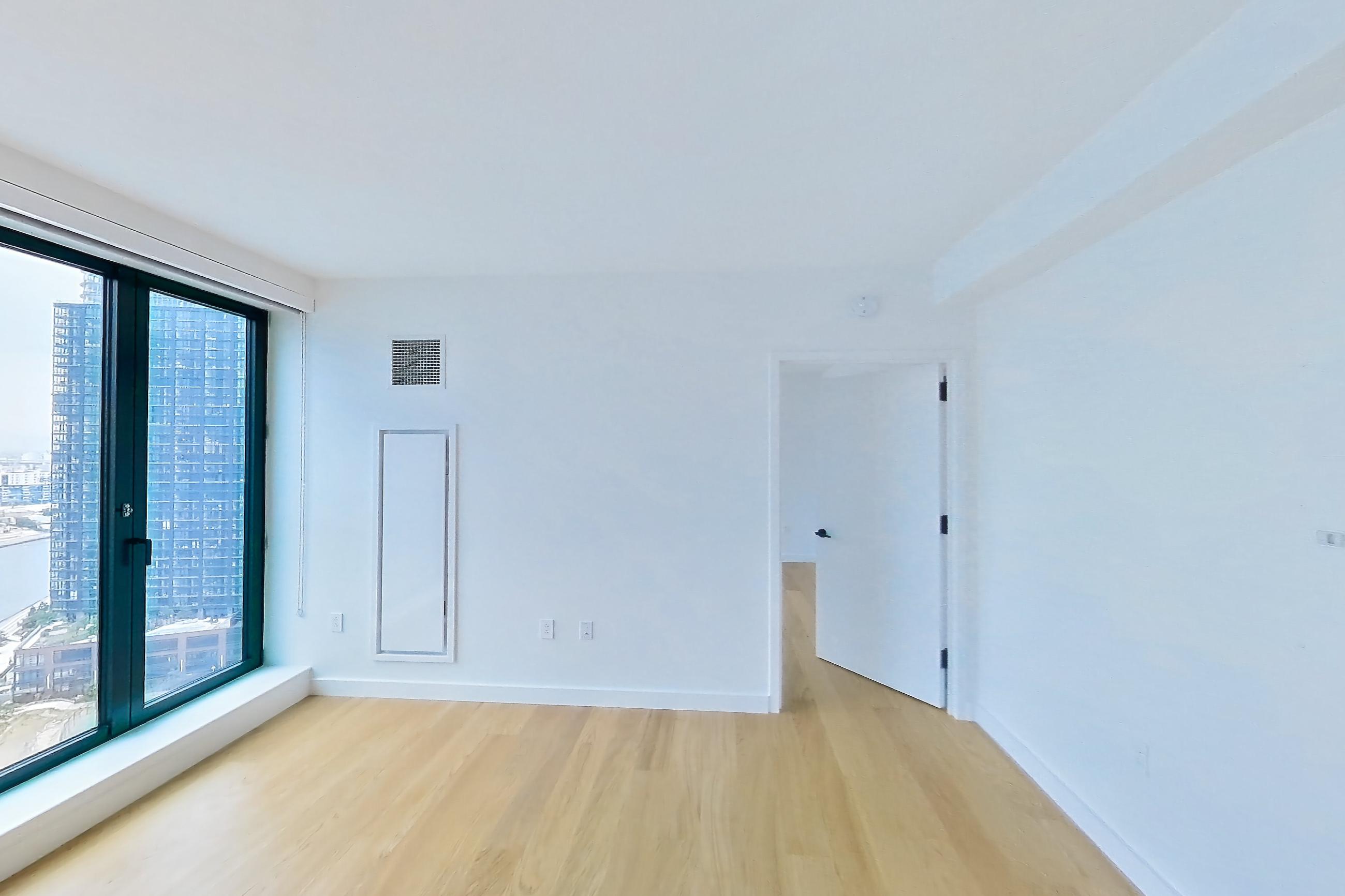 Living room in Apartment 1-2206 at Eagle + West, 1BG floor plan