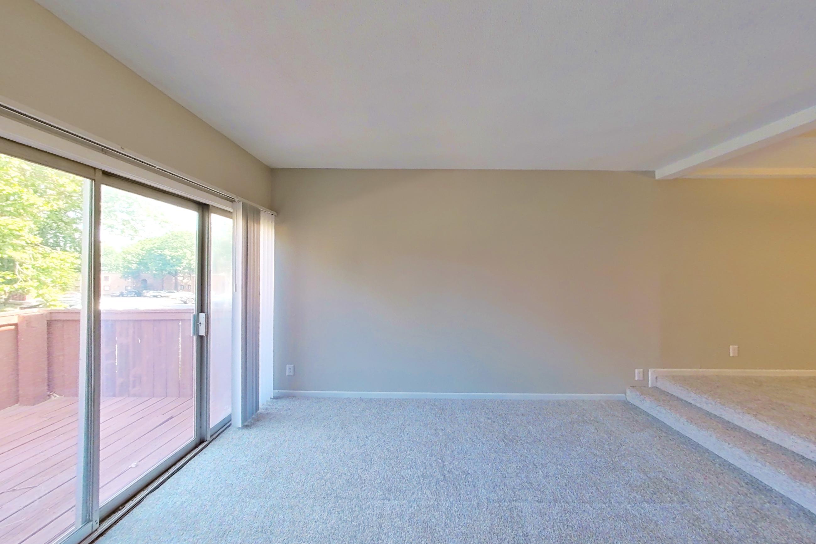 Living room, Apartment 1524C at The Life at Legacy Fountains