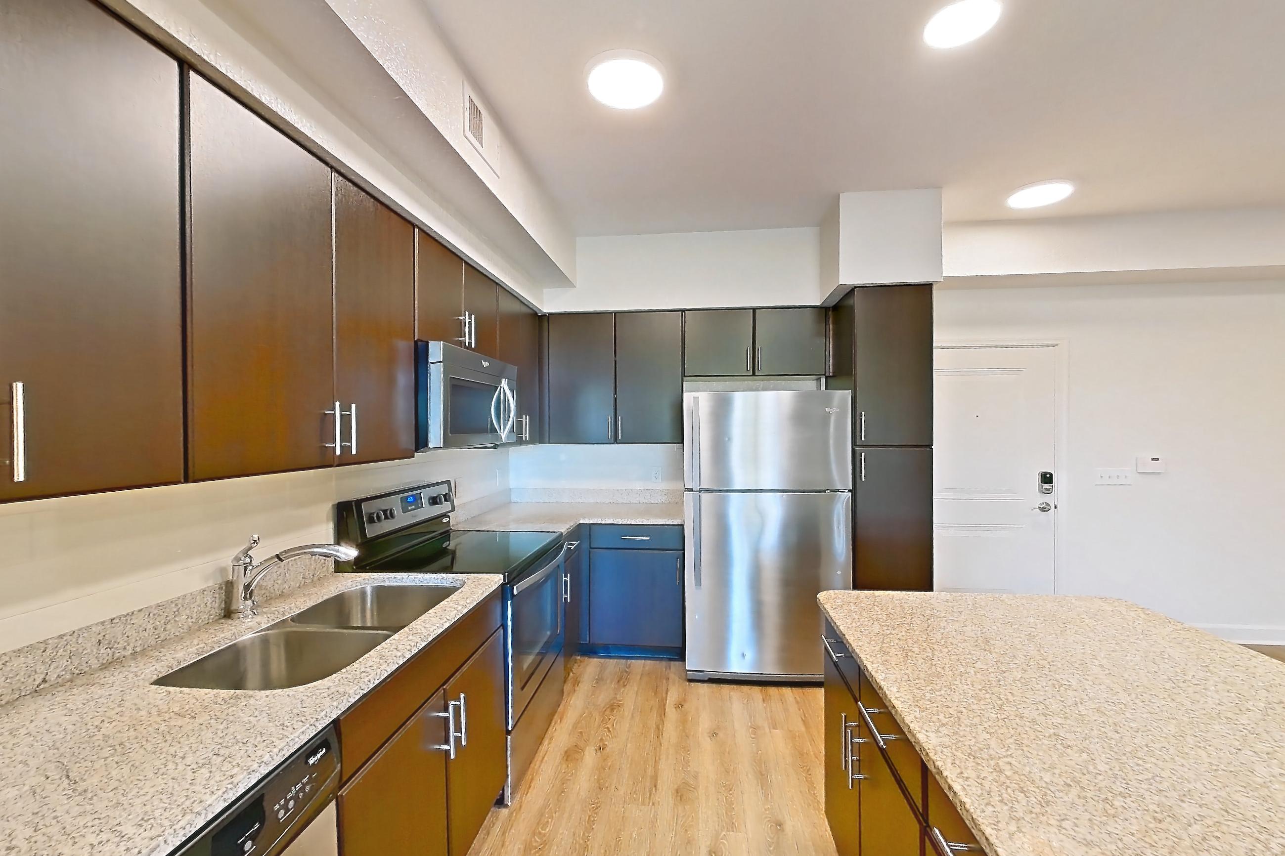 Kitchen, Apartment 107 at Lantower Westshore
