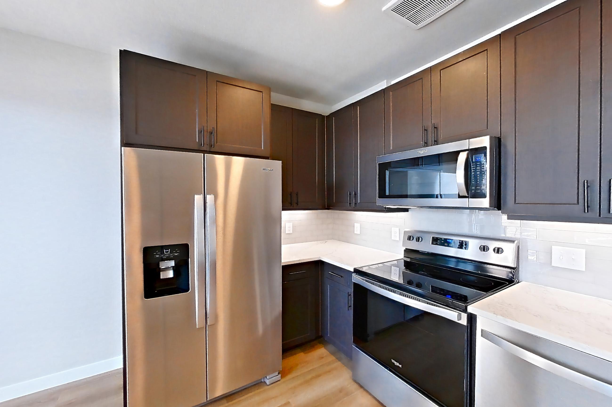LIVING SPACE AND KITCHEN