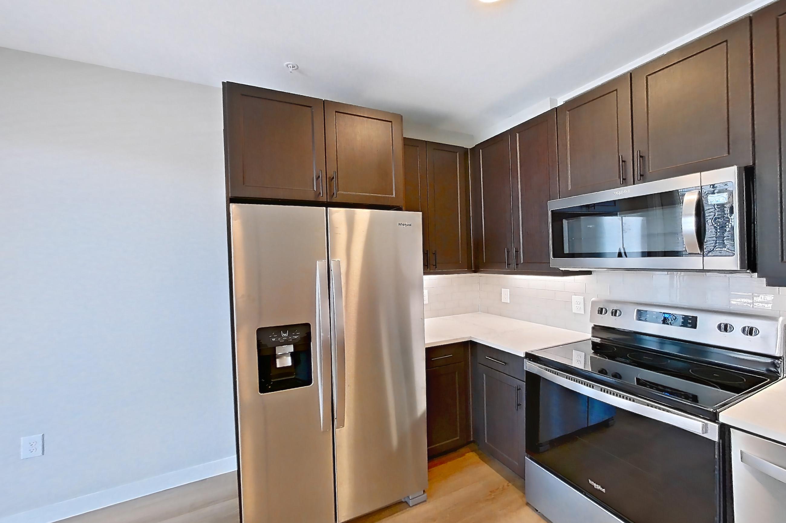 LIVING SPACE AND KITCHEN