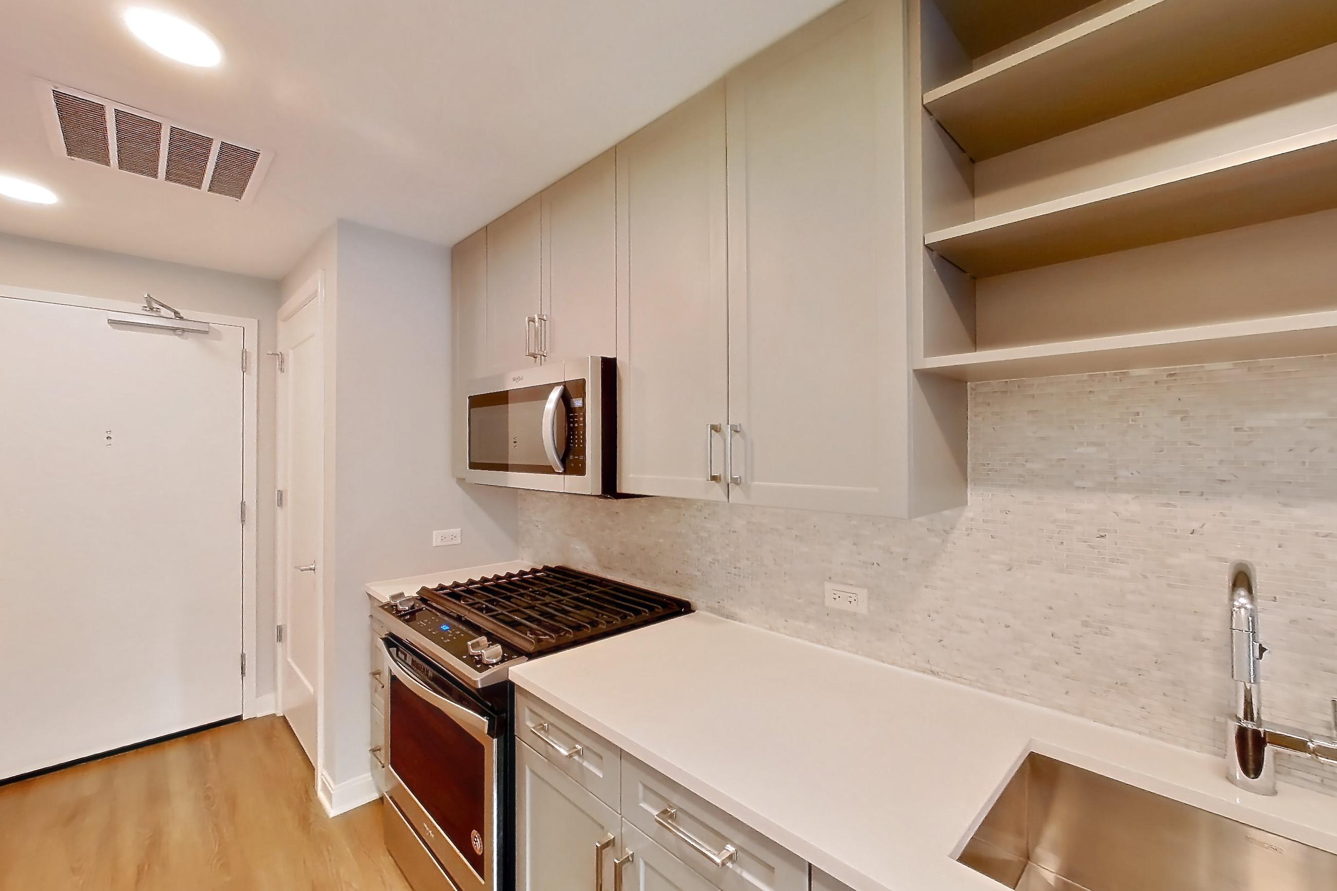 Kitchen in Apartment cap-0817 at The Capstone, CAP-M2, 0 bd - 1 ba floor plan