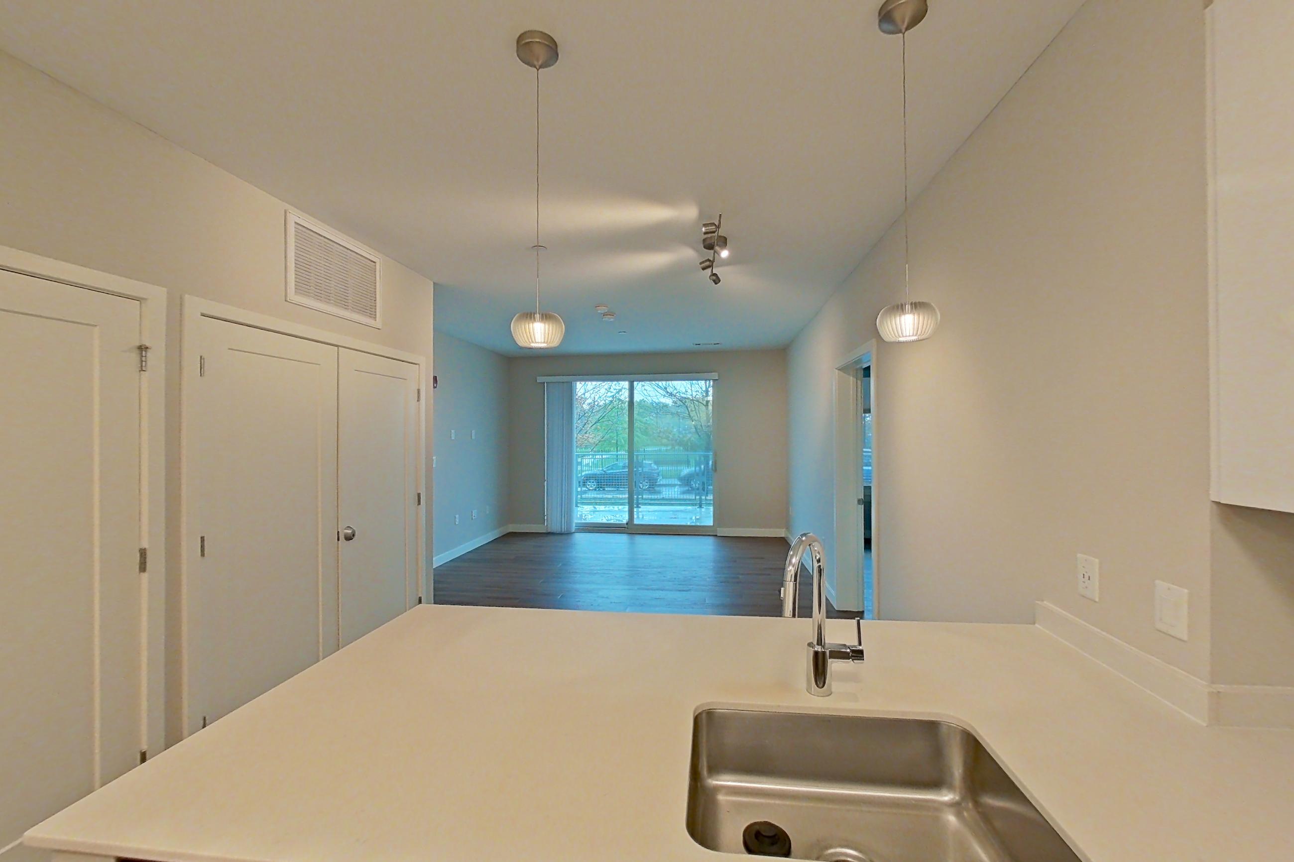 Kitchen in a 2 bd - 2 ba floor plan apartment, representative of Apartment PE2-3306 at Beacon Collection