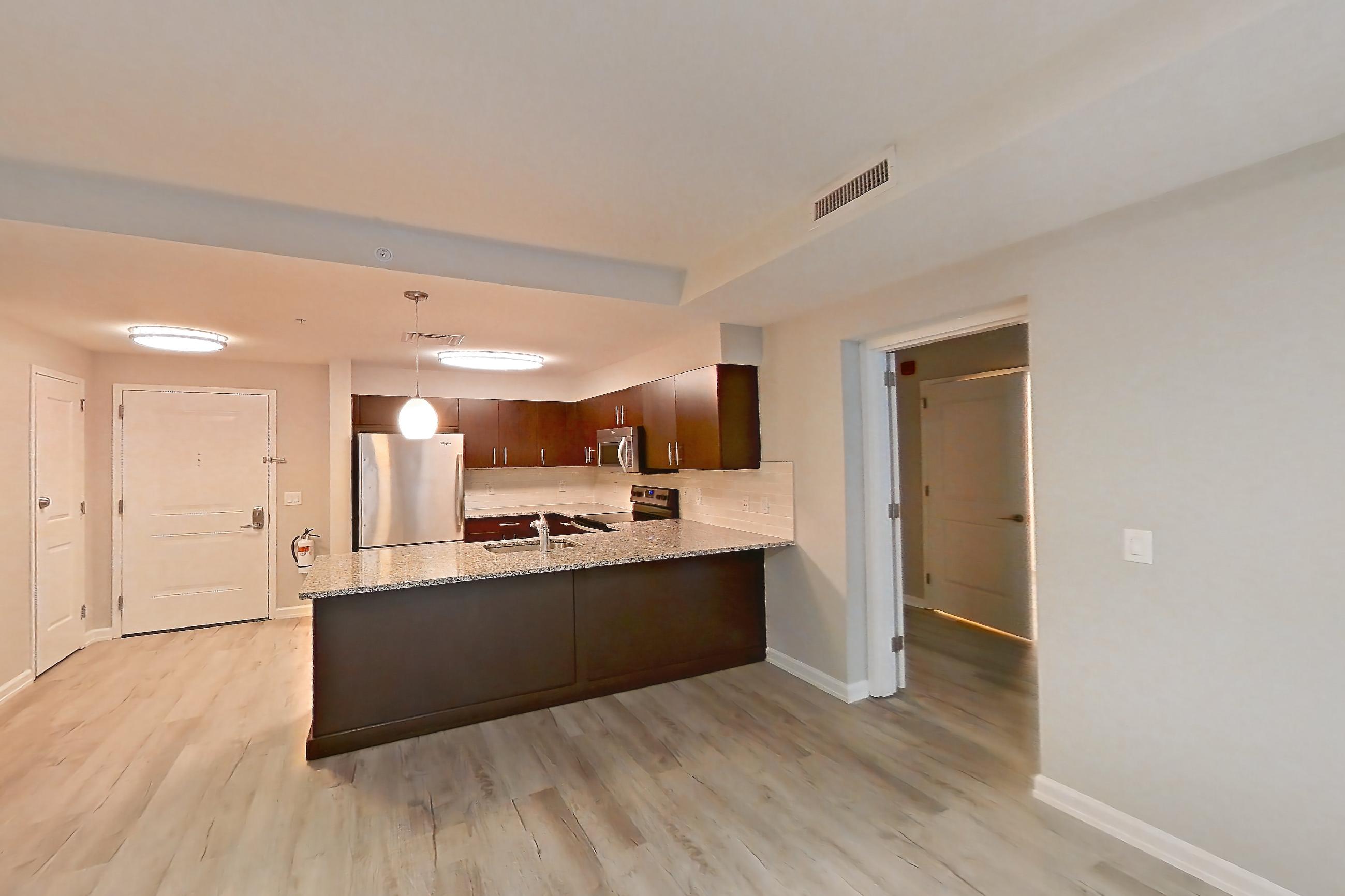 Living room in Apartment rt-0620 at RiverTrace at Port Imperial, B7 floor plan