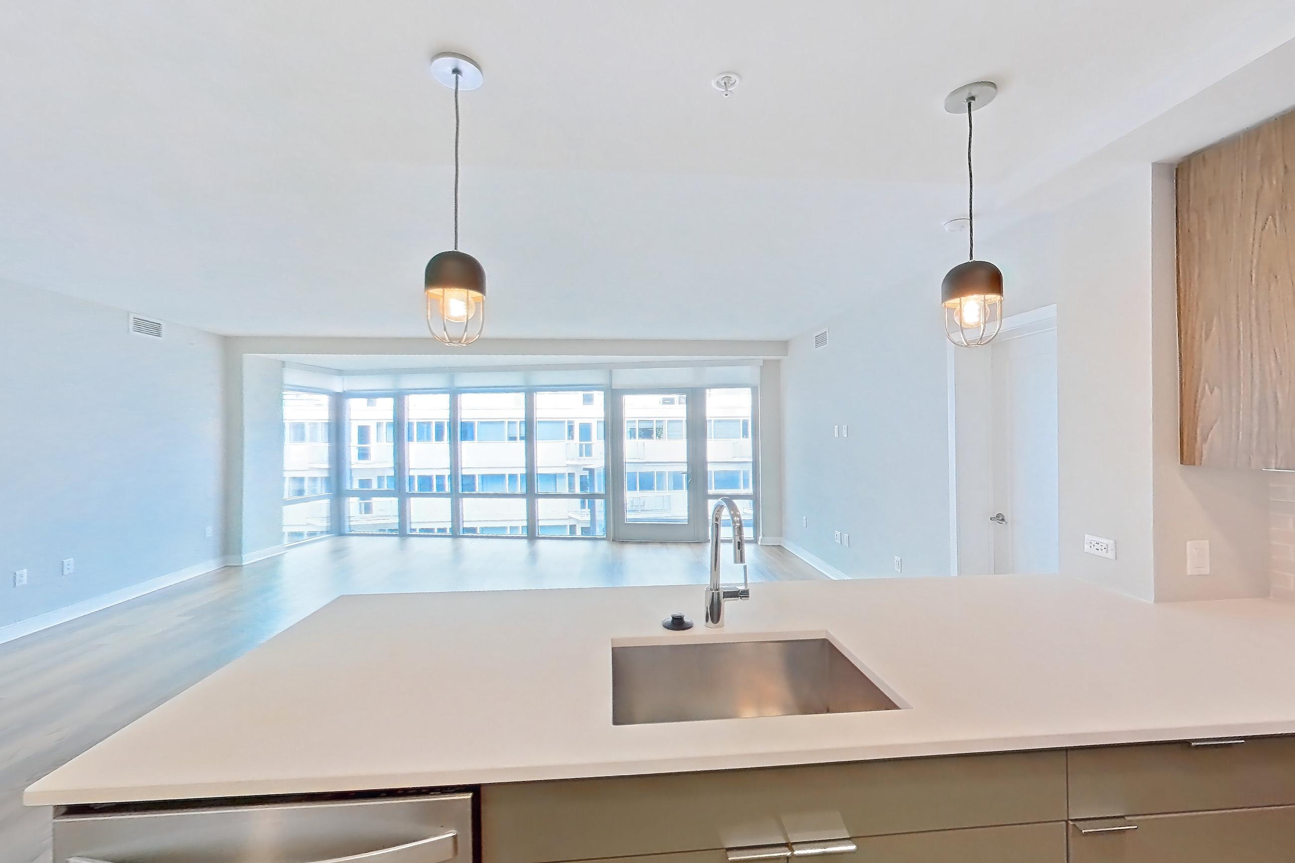 Kitchen in Apartment rh9-0507 at RiverHouse9, RH9-B03, 2 bd - 2 ba floor plan