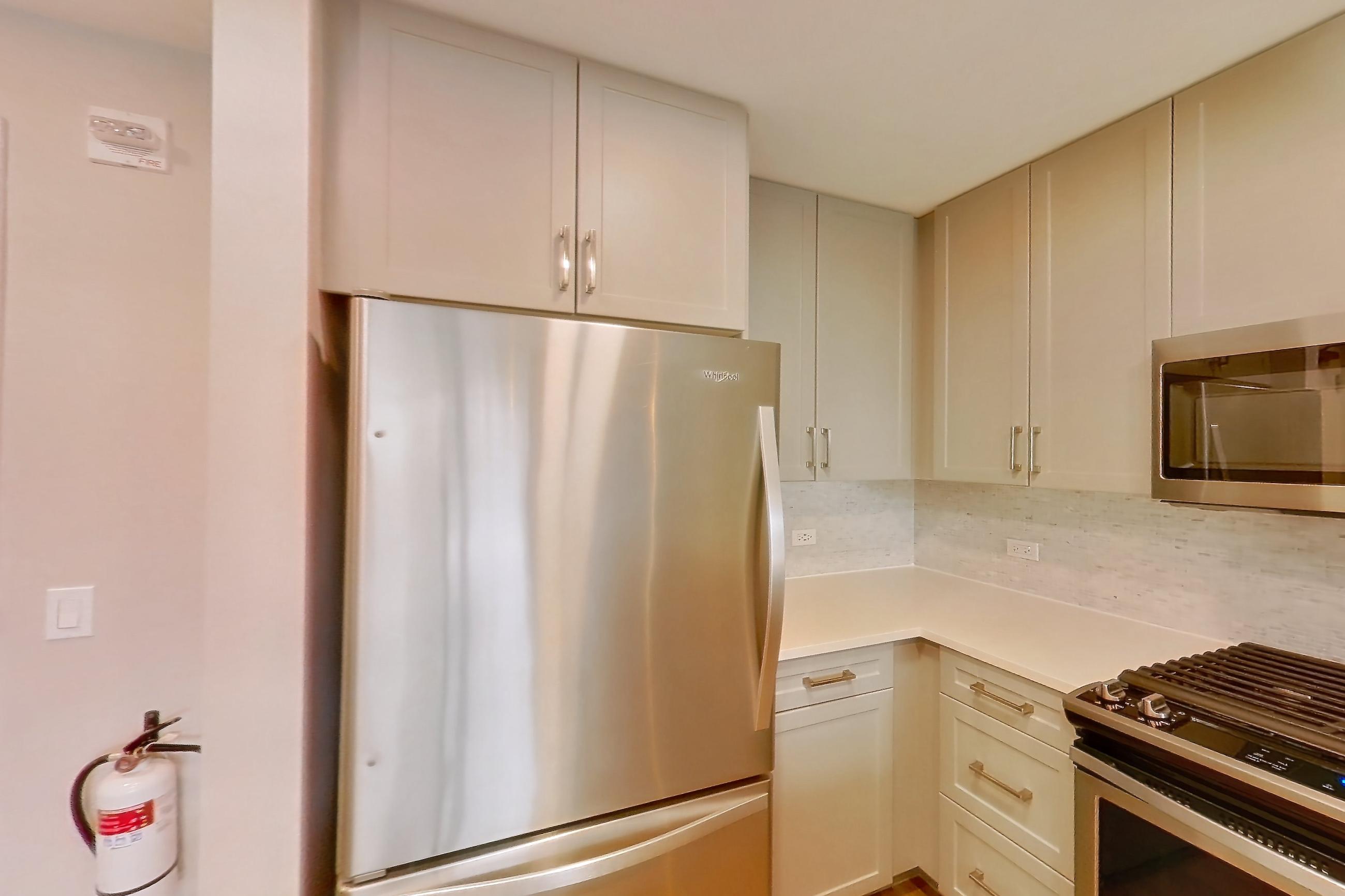 Kitchen in Apartment cap-1135 at The Capstone, CAP-A1, 1 bd - 1 ba floor plan