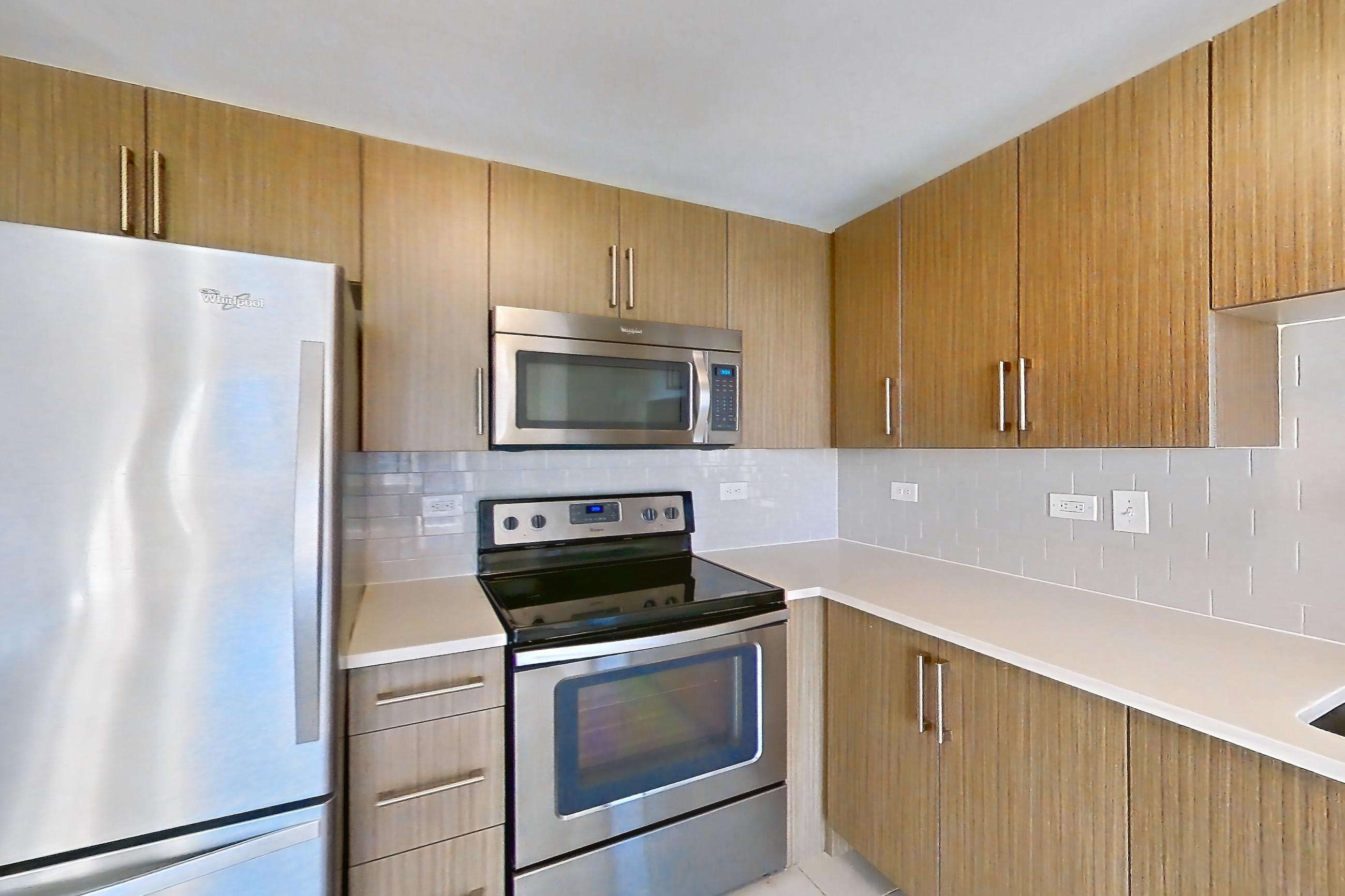 Kitchen in Apartment m2-3306 at BLVD Collection - 401 Washington Blvd, m2-b2 floor plan