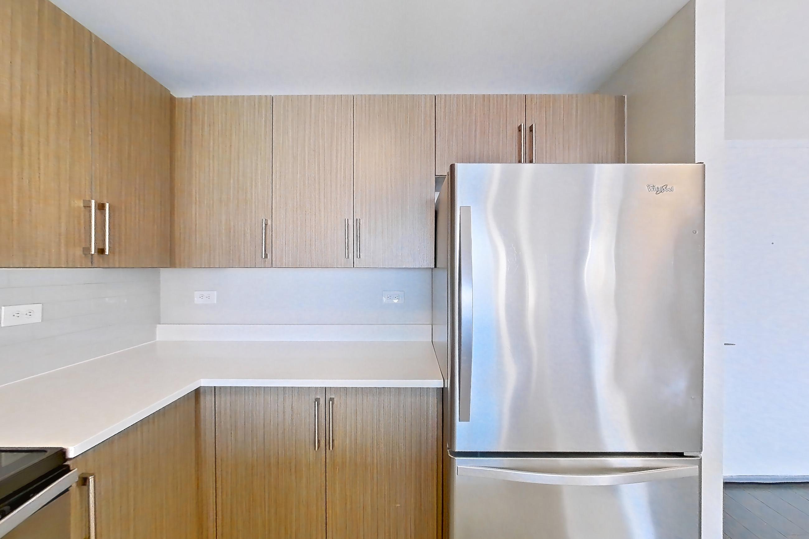Kitchen in Apartment m2-3808 at BLVD Collection - 401 Washington Blvd, m2-b7 floor plan