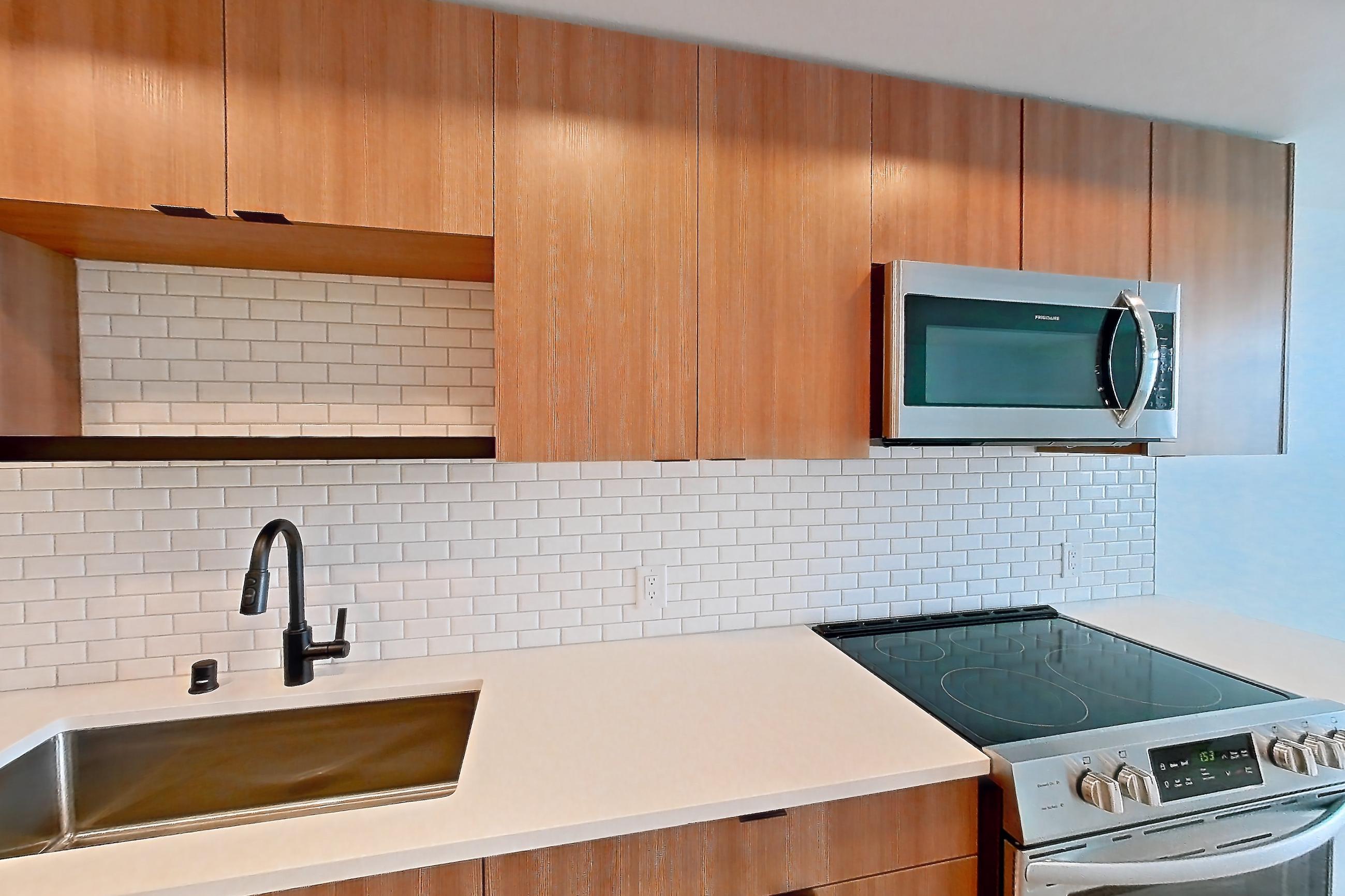 Kitchen, Apartment 612 at Ballard Yards
