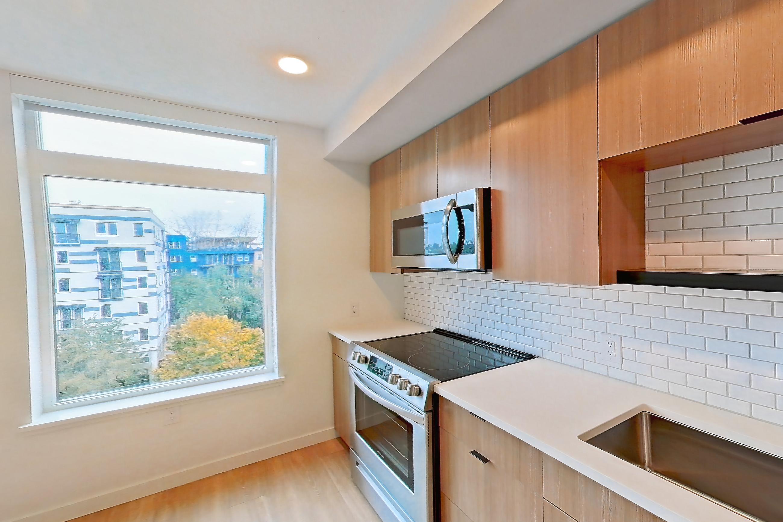 Kitchen, Apartment 721 at Ballard Yards