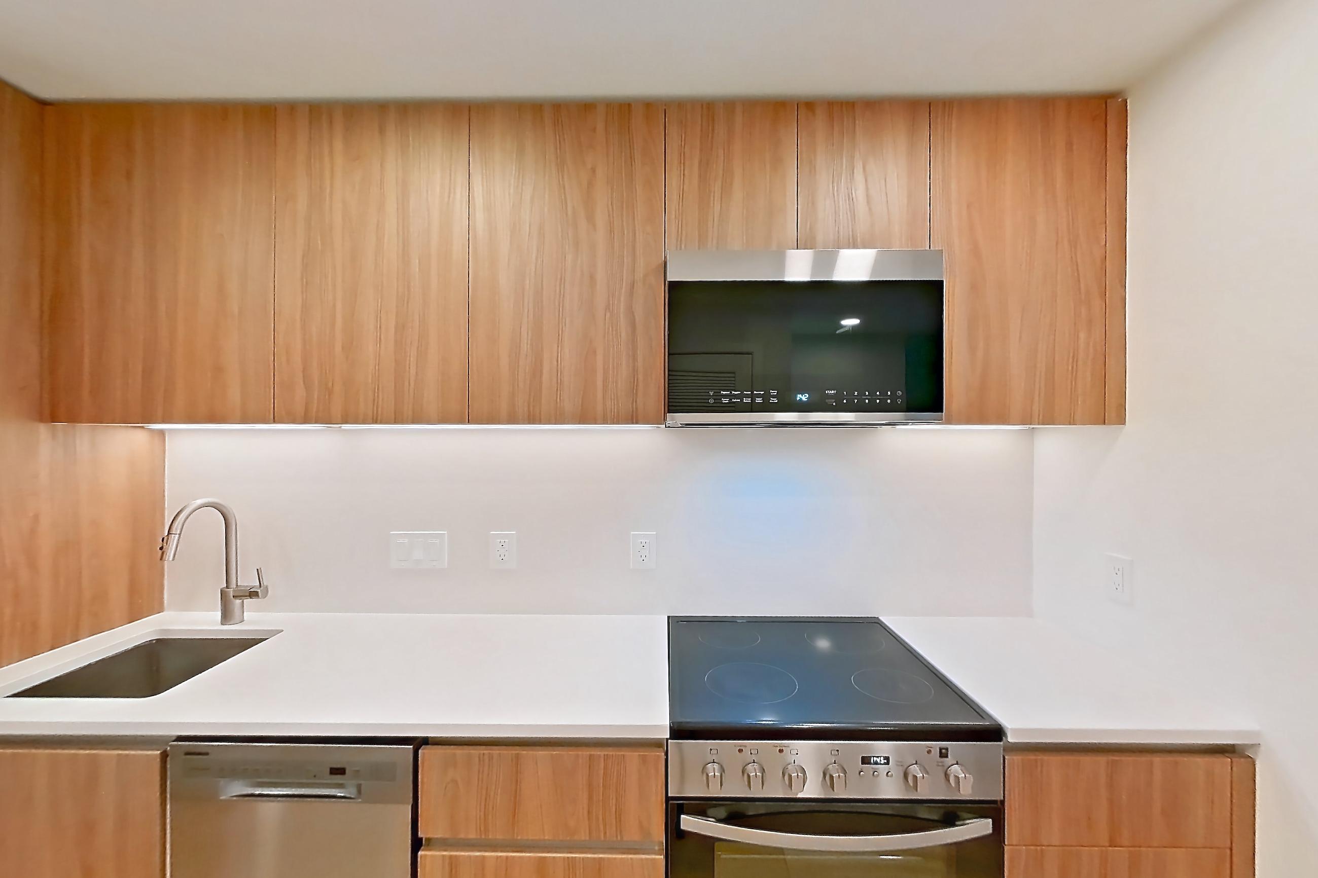 Kitchen in Apartment 0806 at The Hale, S1 floor plan