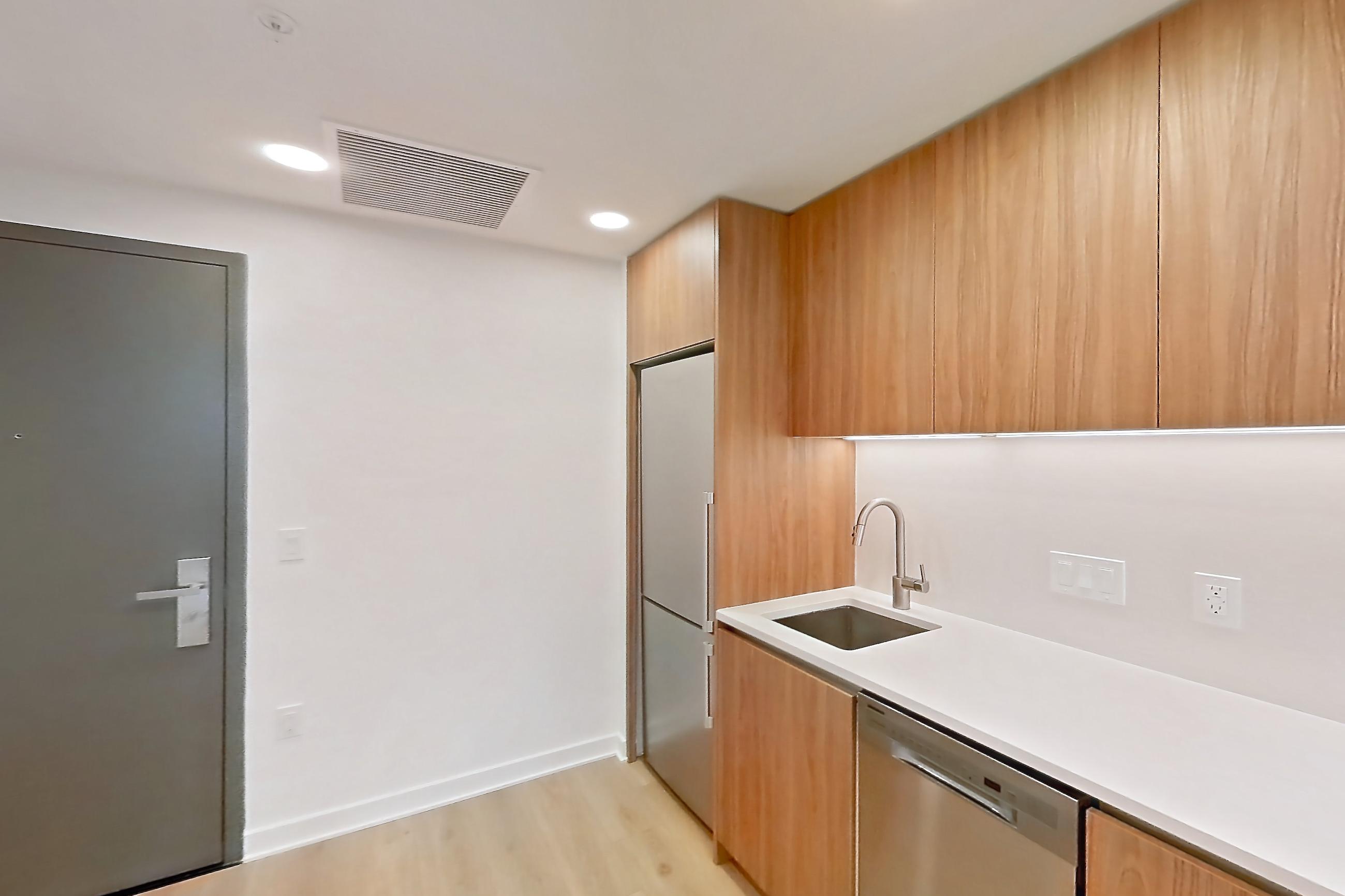 Kitchen in Apartment 0806 at The Hale, S1 floor plan