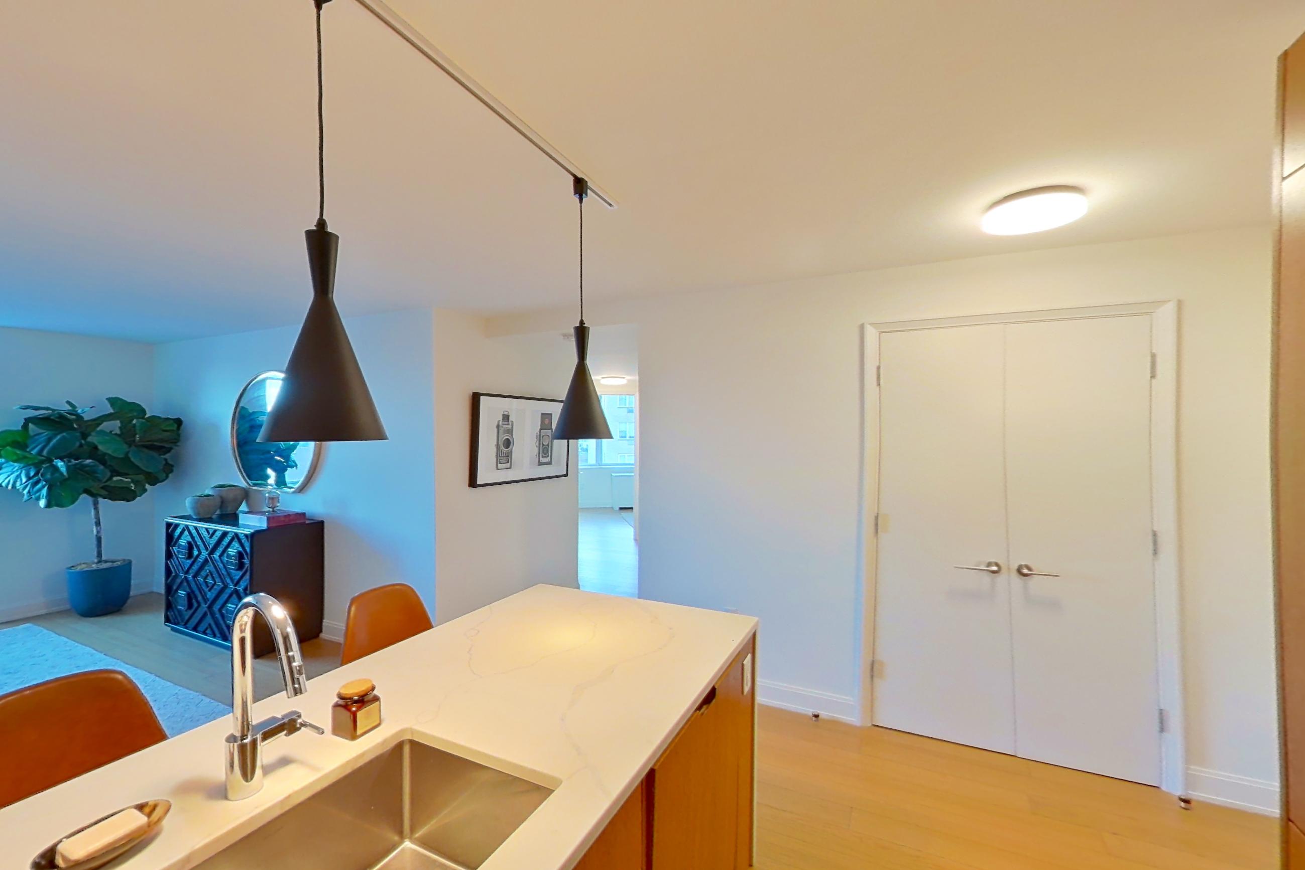 Kitchen in Apartment 1703 at Oriana, C1 floor plan