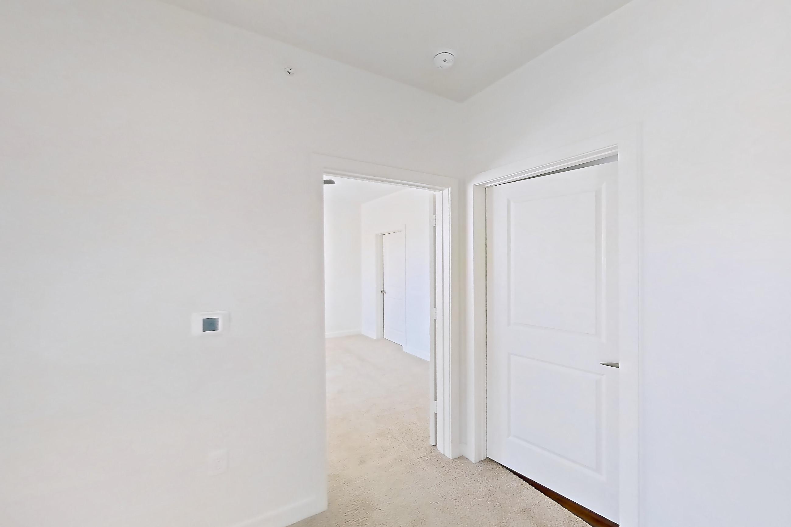 Dining room with light carpet, Apartment 101 at Realm at Patterson Place