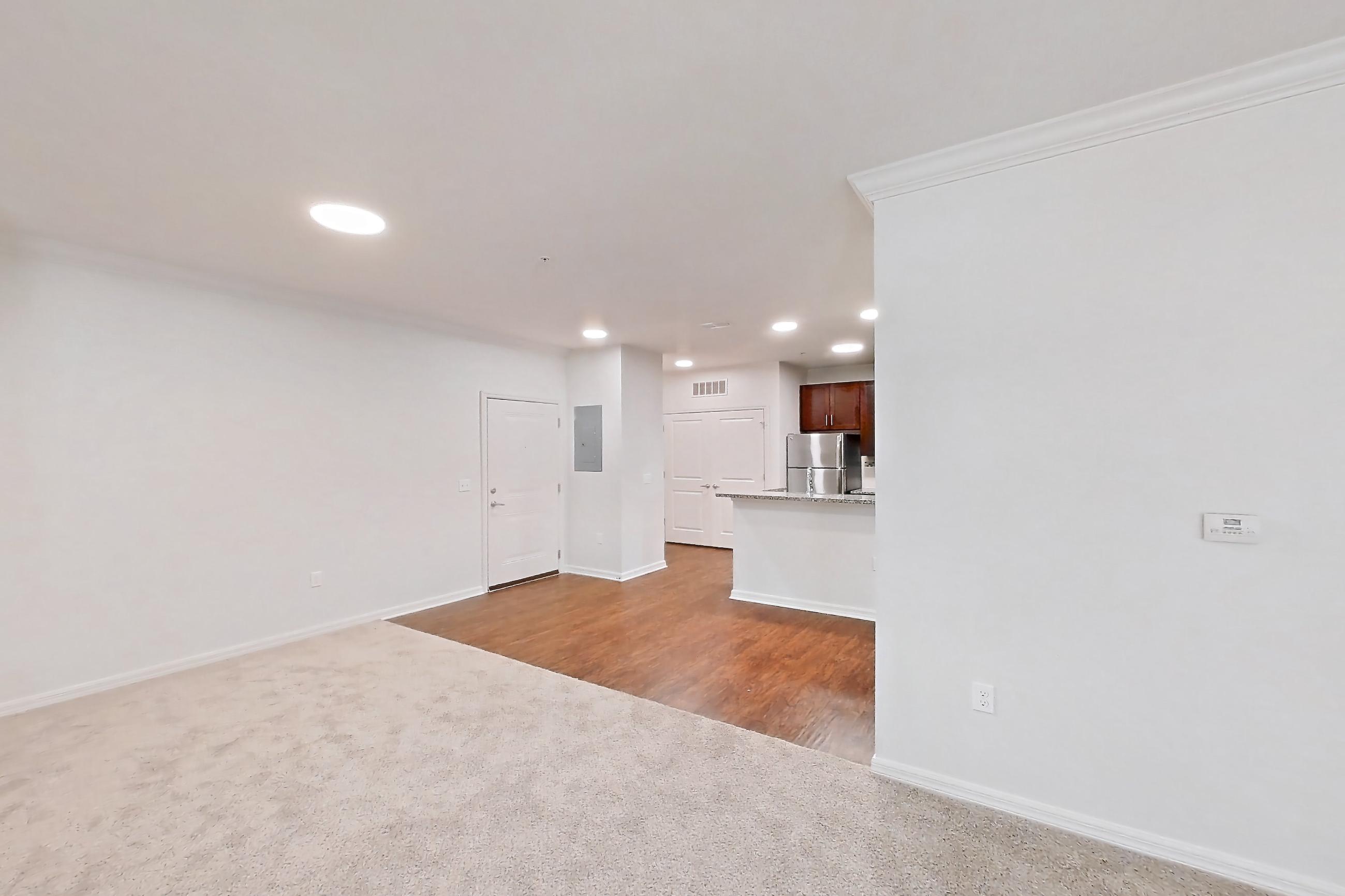 Living space, Apartment 214 at Lantower Asturia