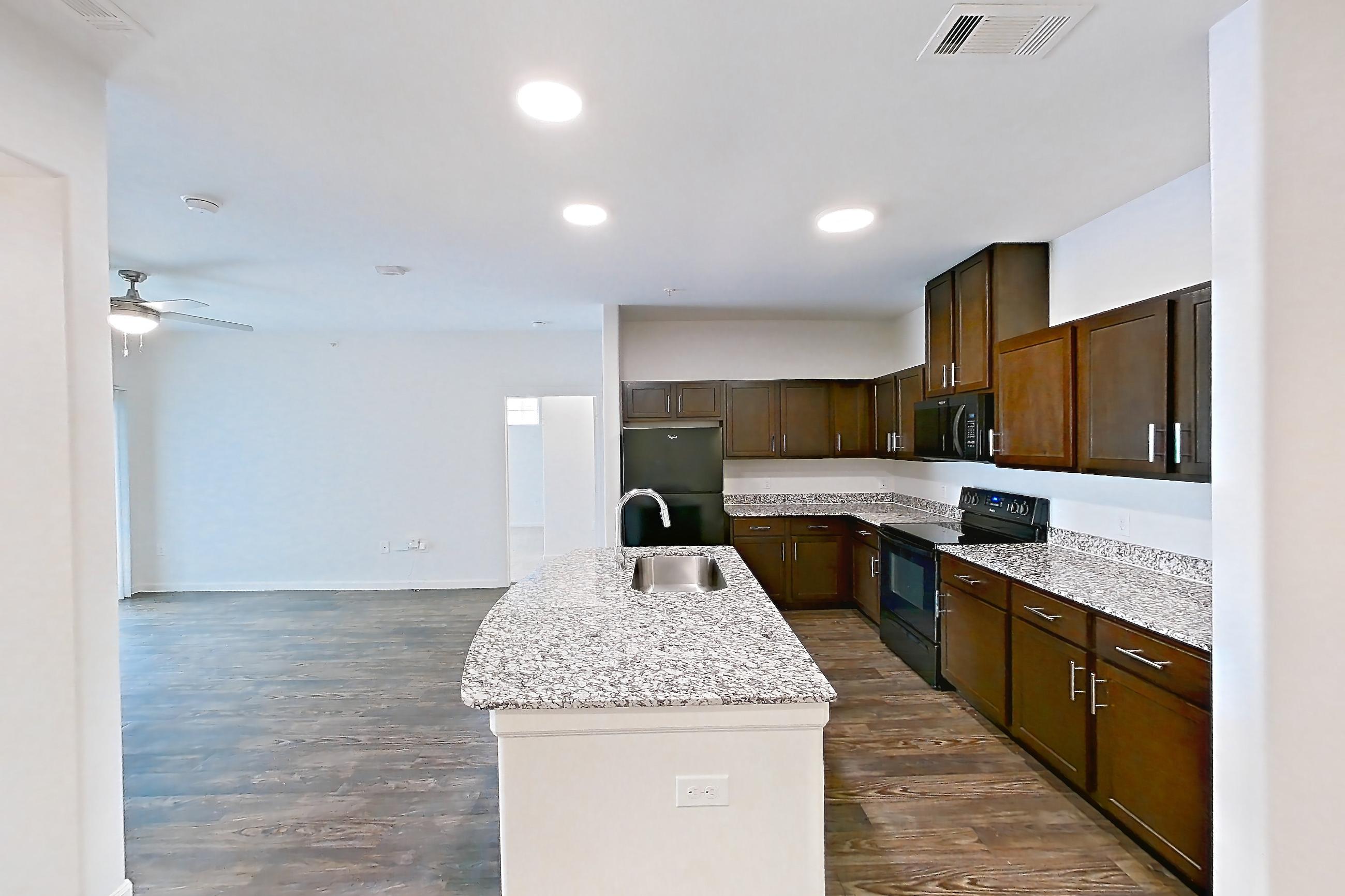 Dining room, Apartment 6308 at Lantower Ambrosio
