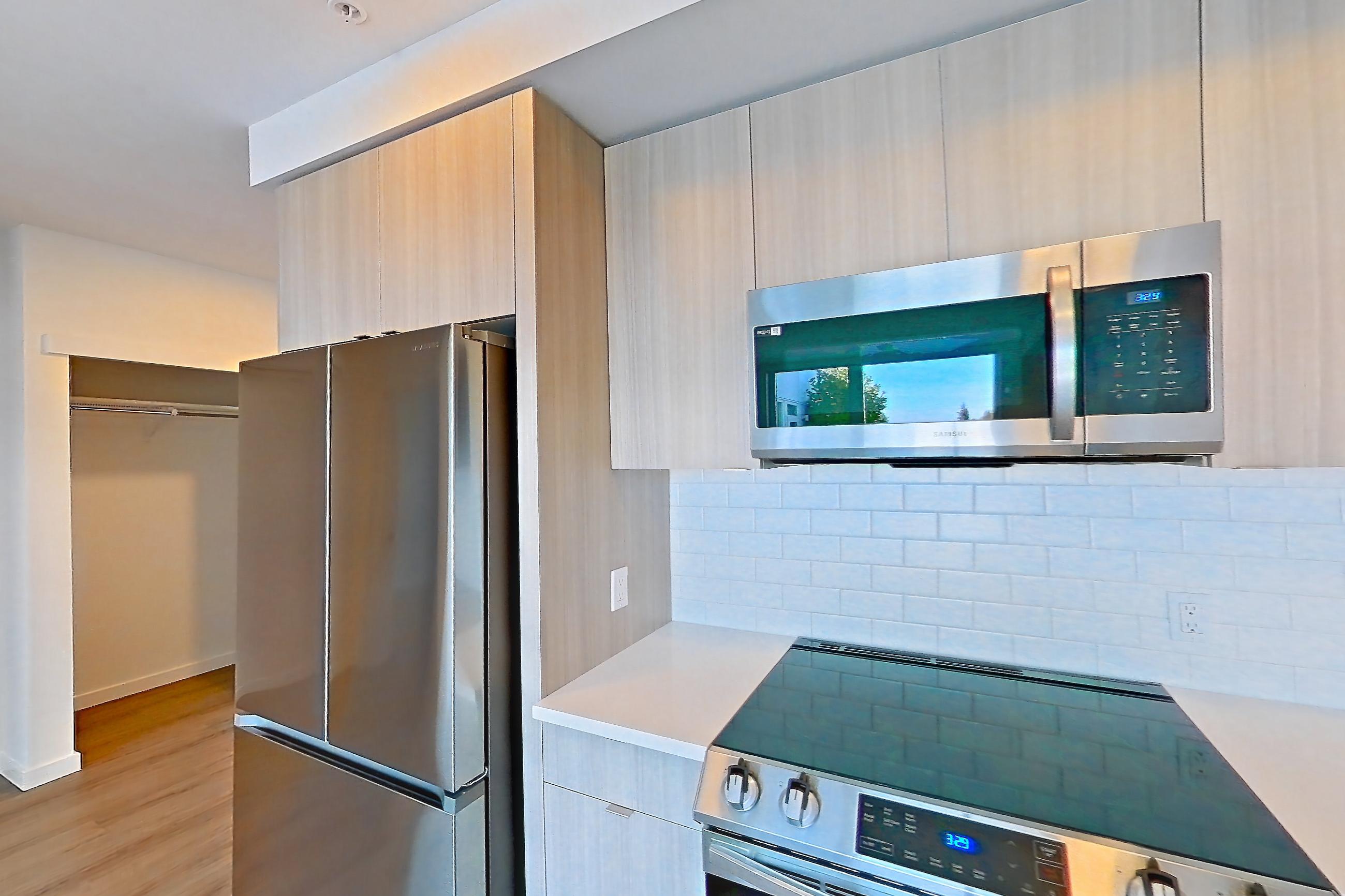 Kitchen, Apartment 817 at The Cline