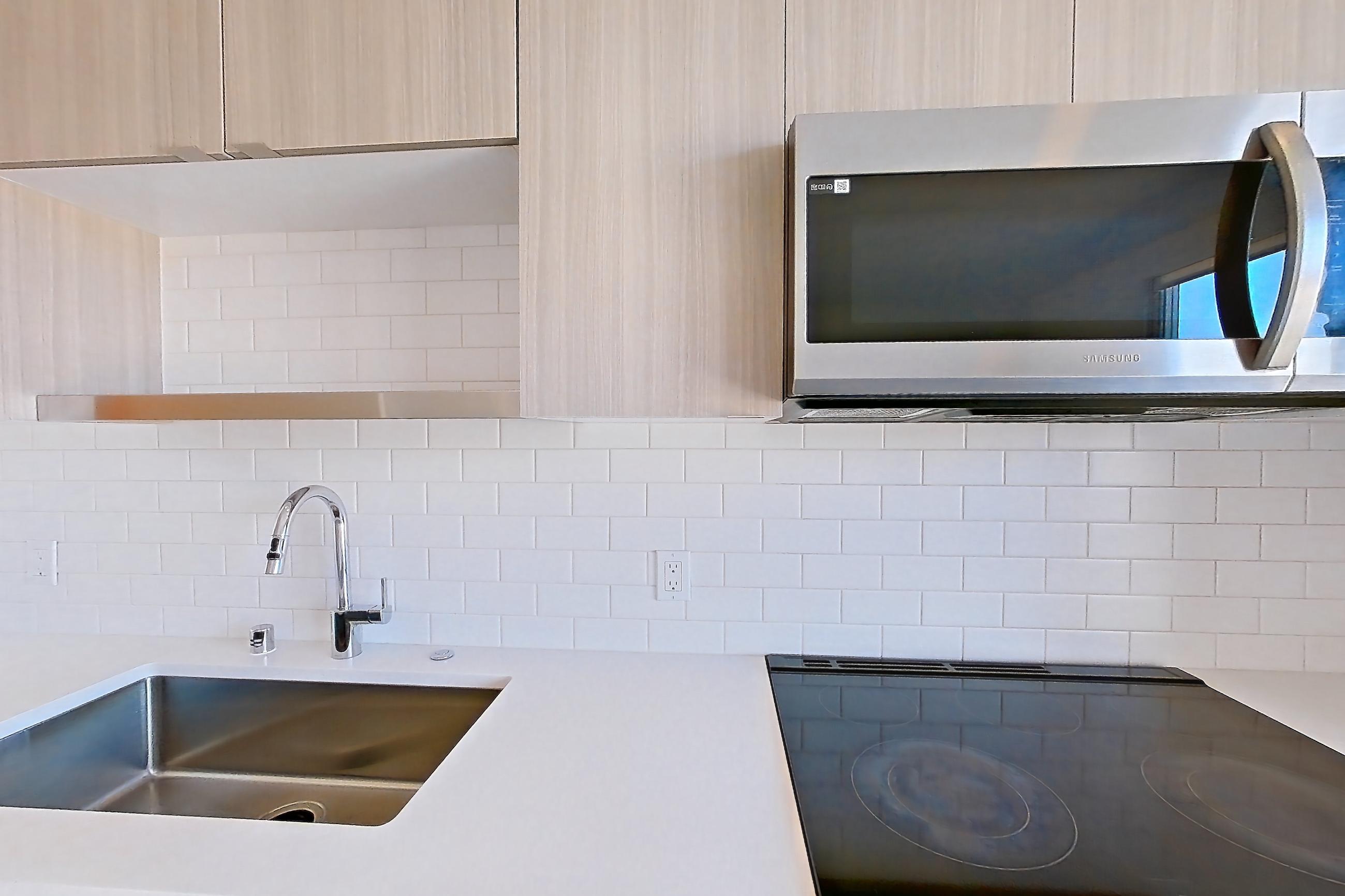 Kitchen in Apartment 729 at The Cline, UA2 floor plan