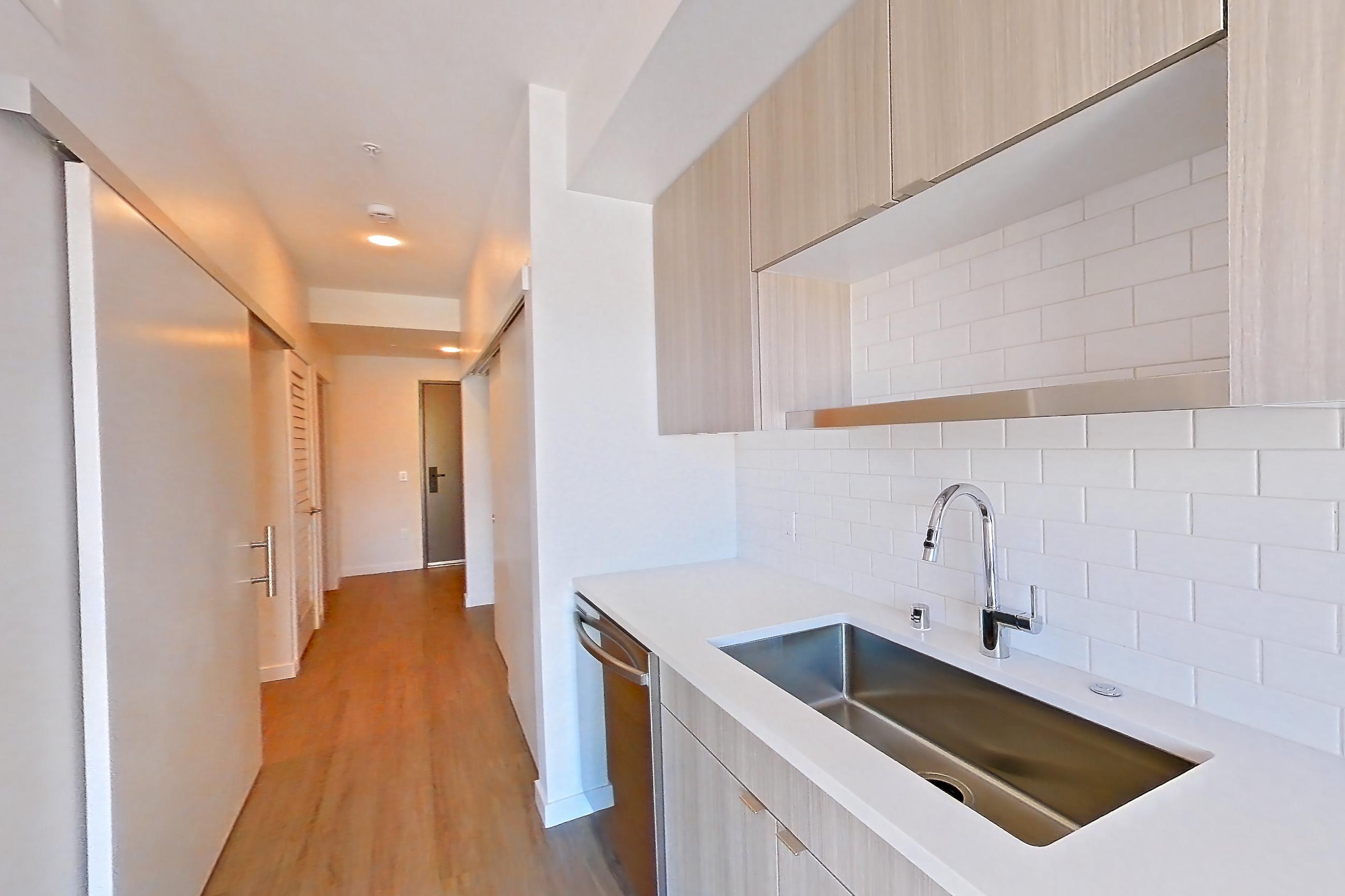 Kitchen in Apartment 729 at The Cline, UA2 floor plan