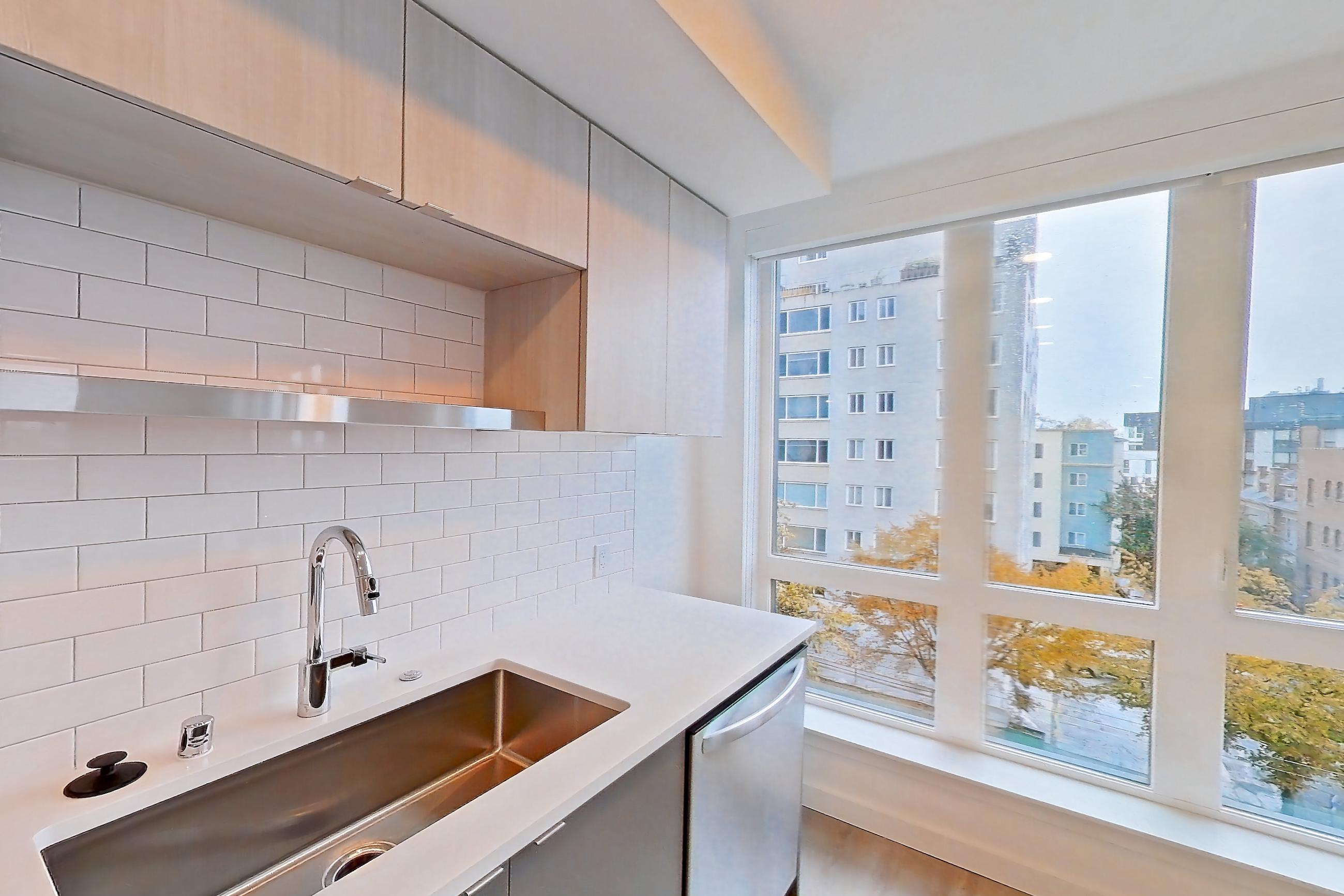Kitchen, Apartment 407 at The Victor
