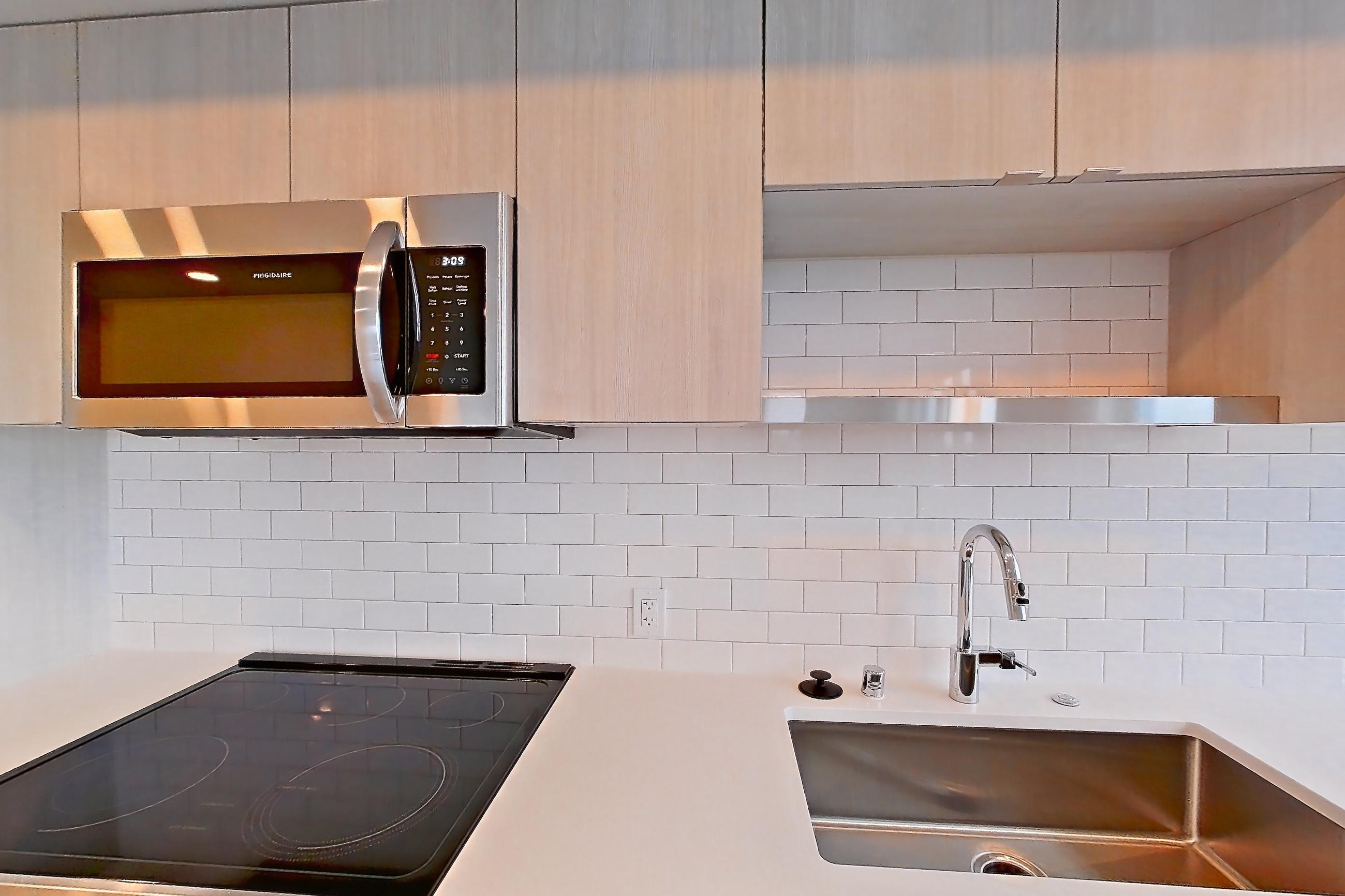 Kitchen, Apartment 407 at The Victor
