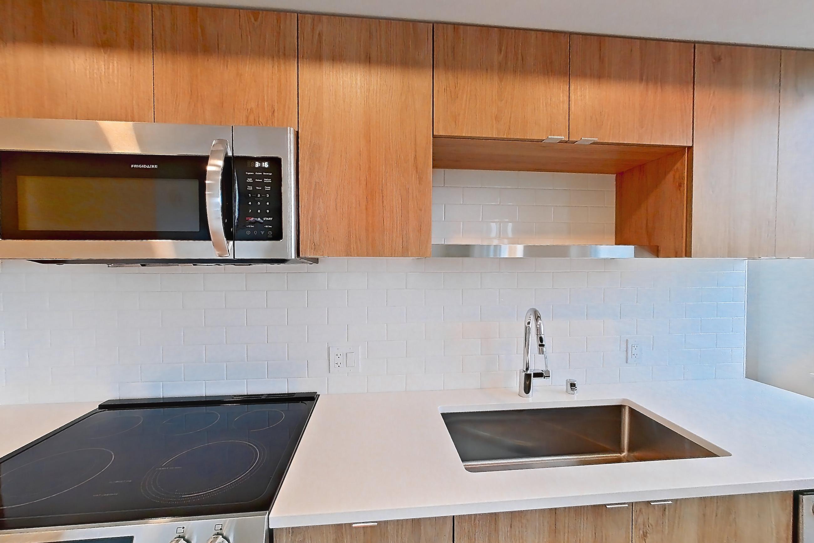 Kitchen in Apartment 307 at The Victor, B2 floor plan