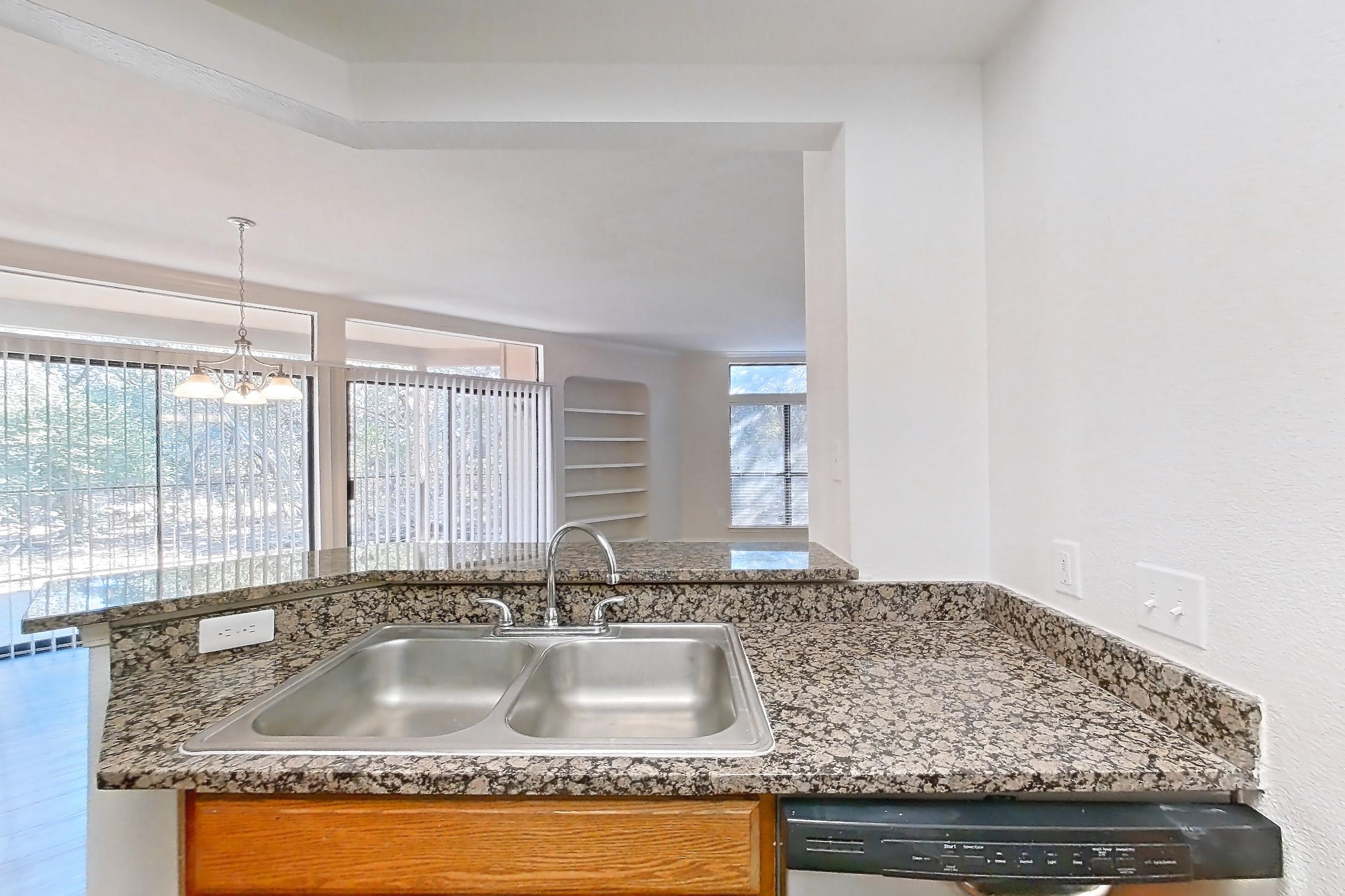 Kitchen in Apartment 2101 at Marquis at Caprock Canyon, 2B floor plan