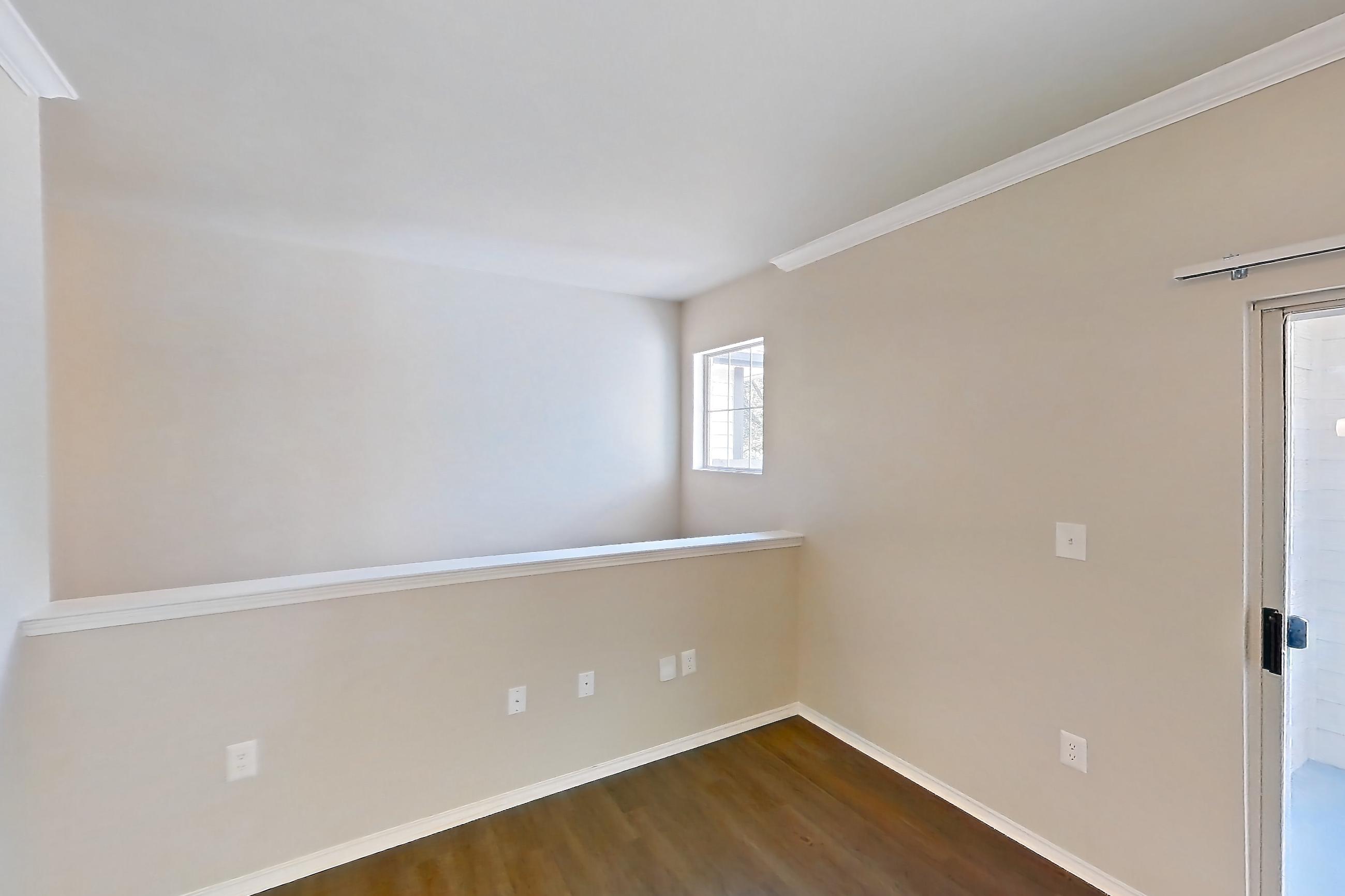 Living room, Apartment 0524 at Marquis at Stonebriar