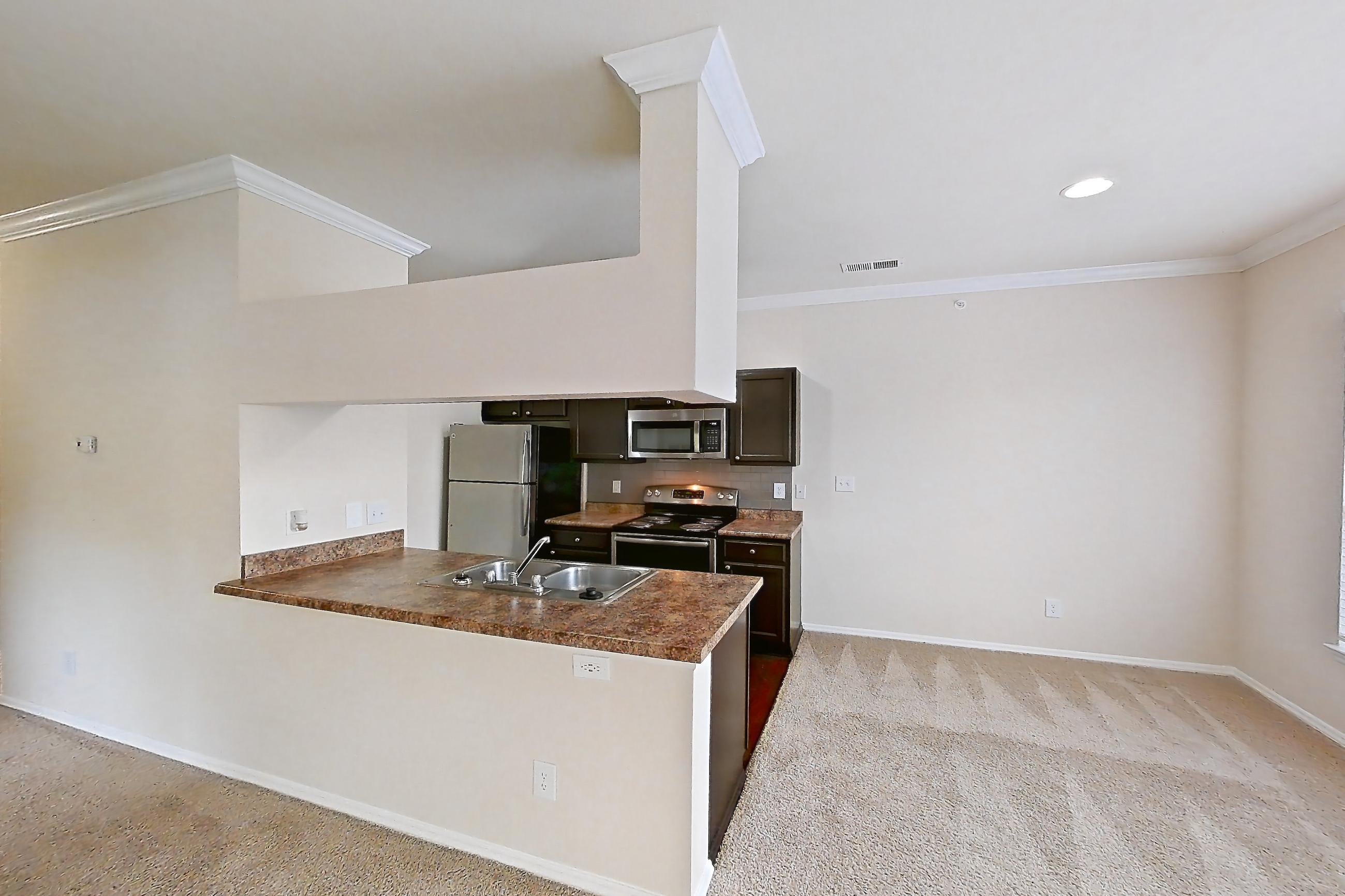 Living space in Apartment 1832 at Marquis of Carmel Valley, 1D floor plan