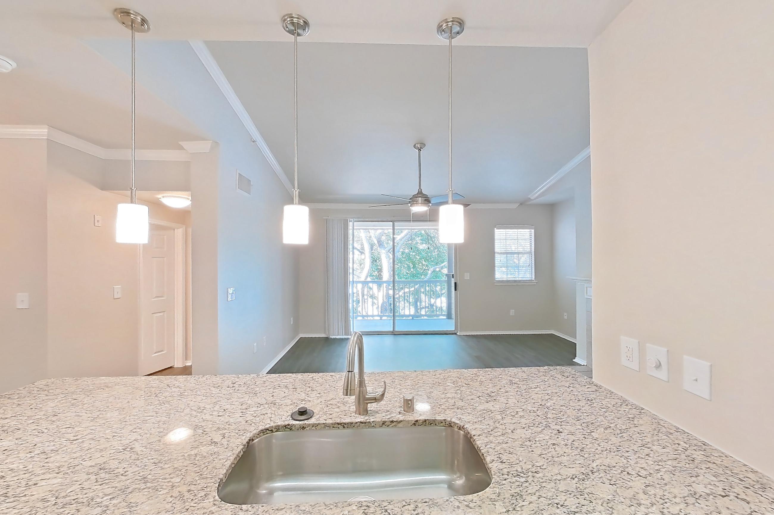 Kitchen, Apartment 1826 at Marquis at Stonebriar