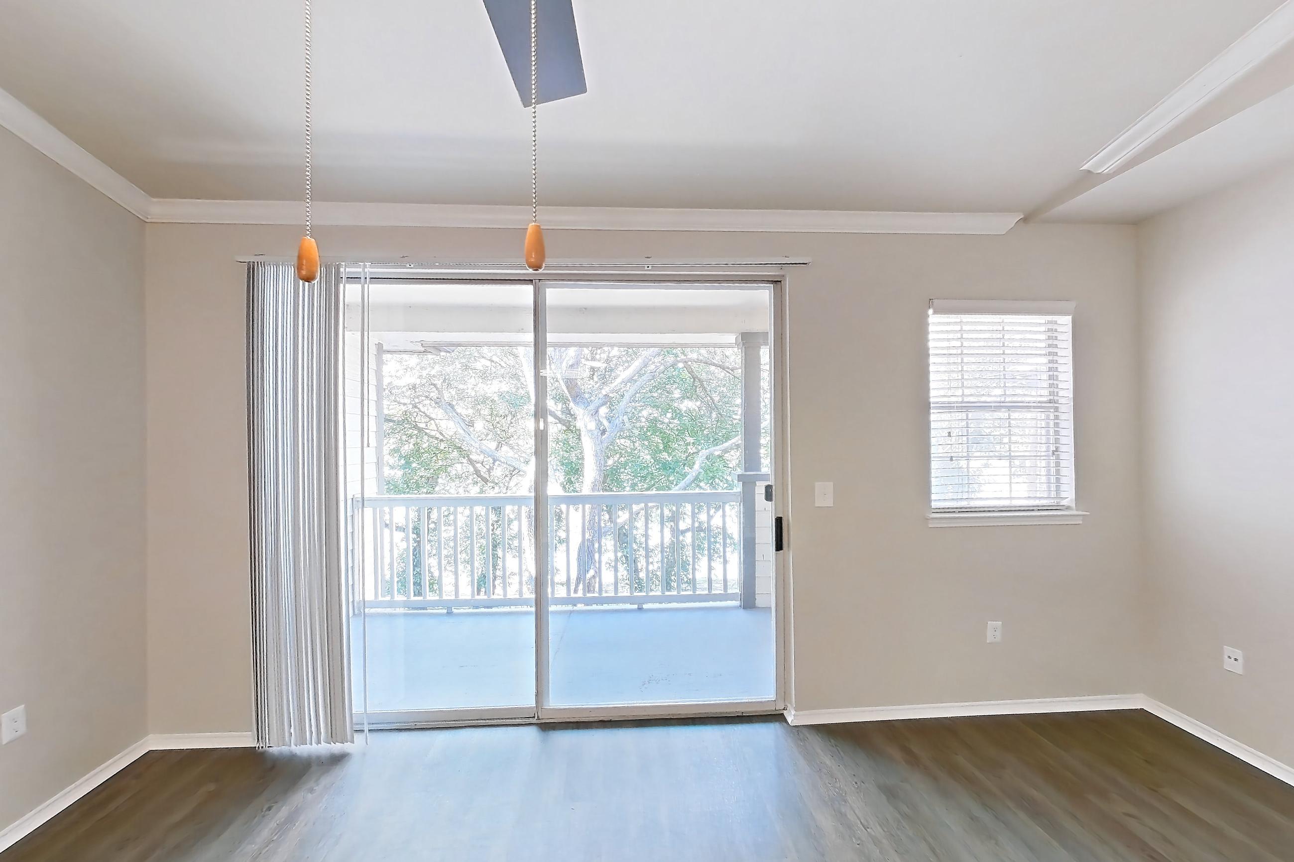 Living room, Apartment 1826 at Marquis at Stonebriar