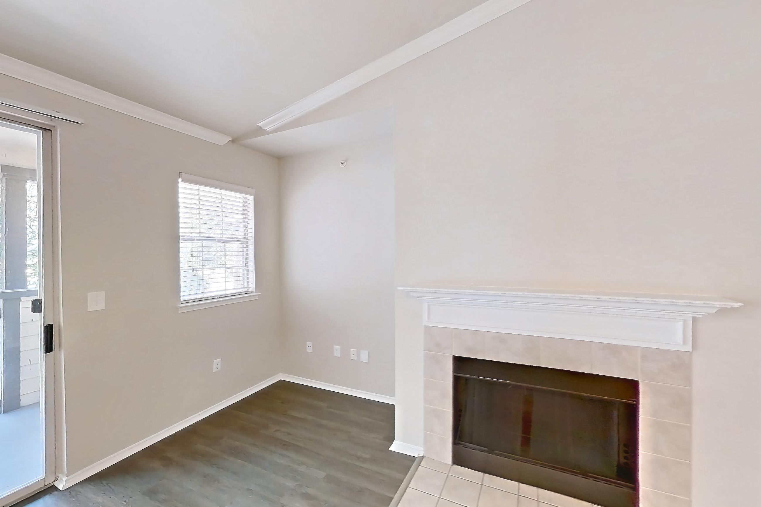 Living room, Apartment 1826 at Marquis at Stonebriar