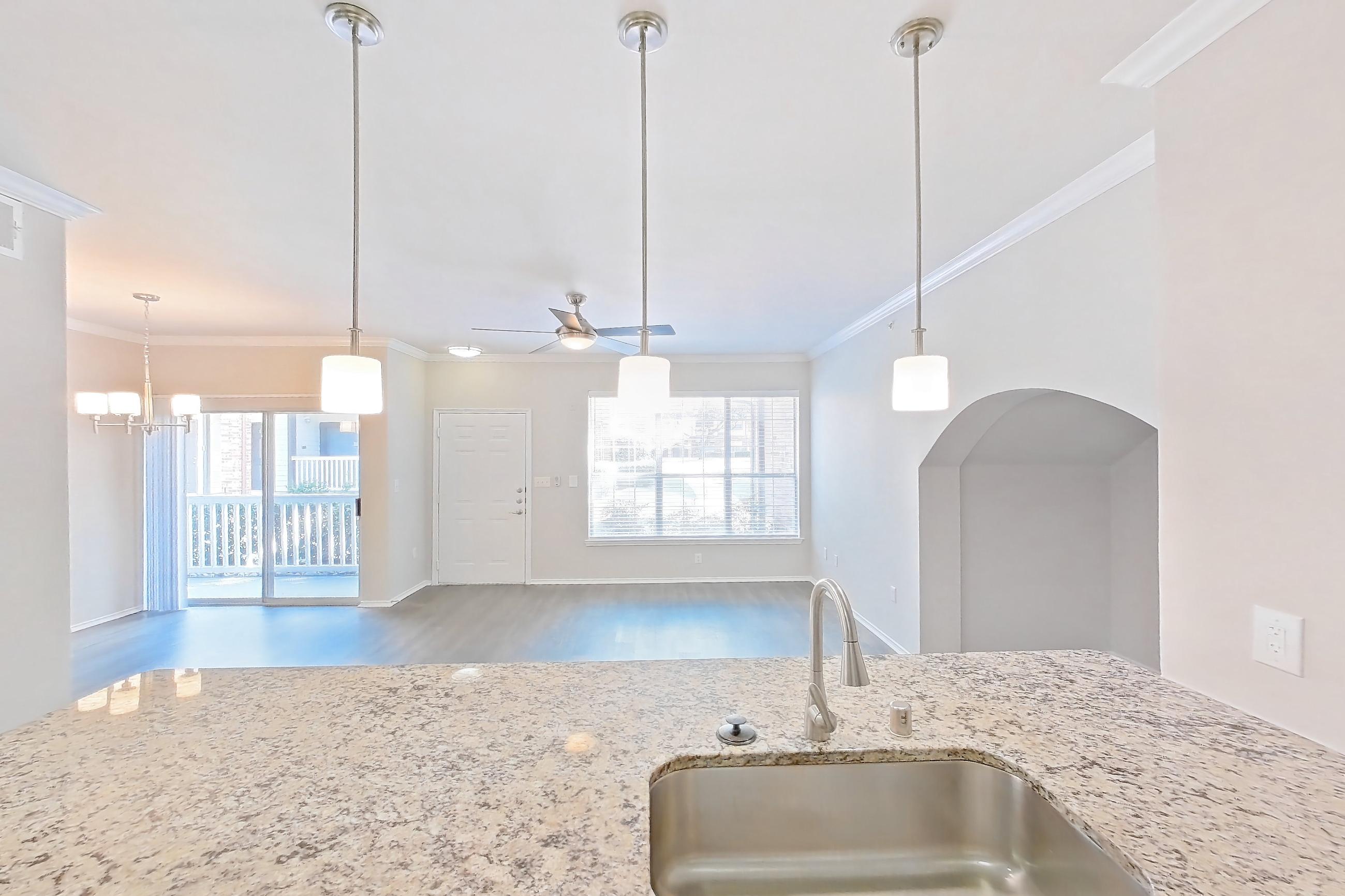 Kitchen, Apartment 2418 at Marquis at Stonebriar
