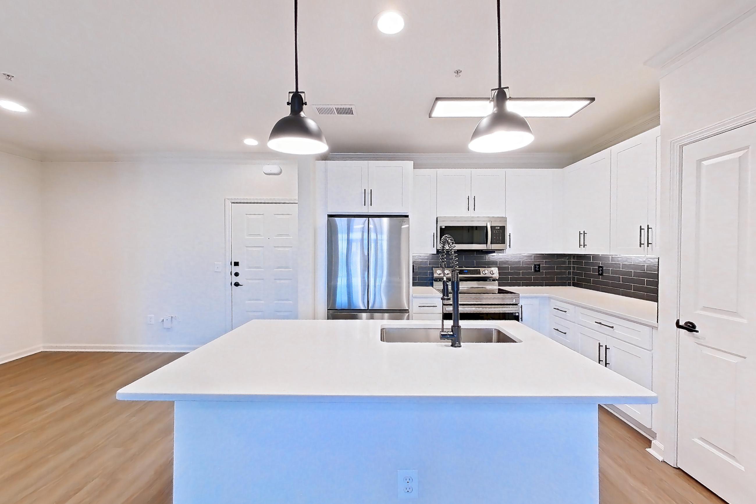 Dining room in Apartment 1403 at Cortland at Armour Yards, B6R - The Beltline floor plan