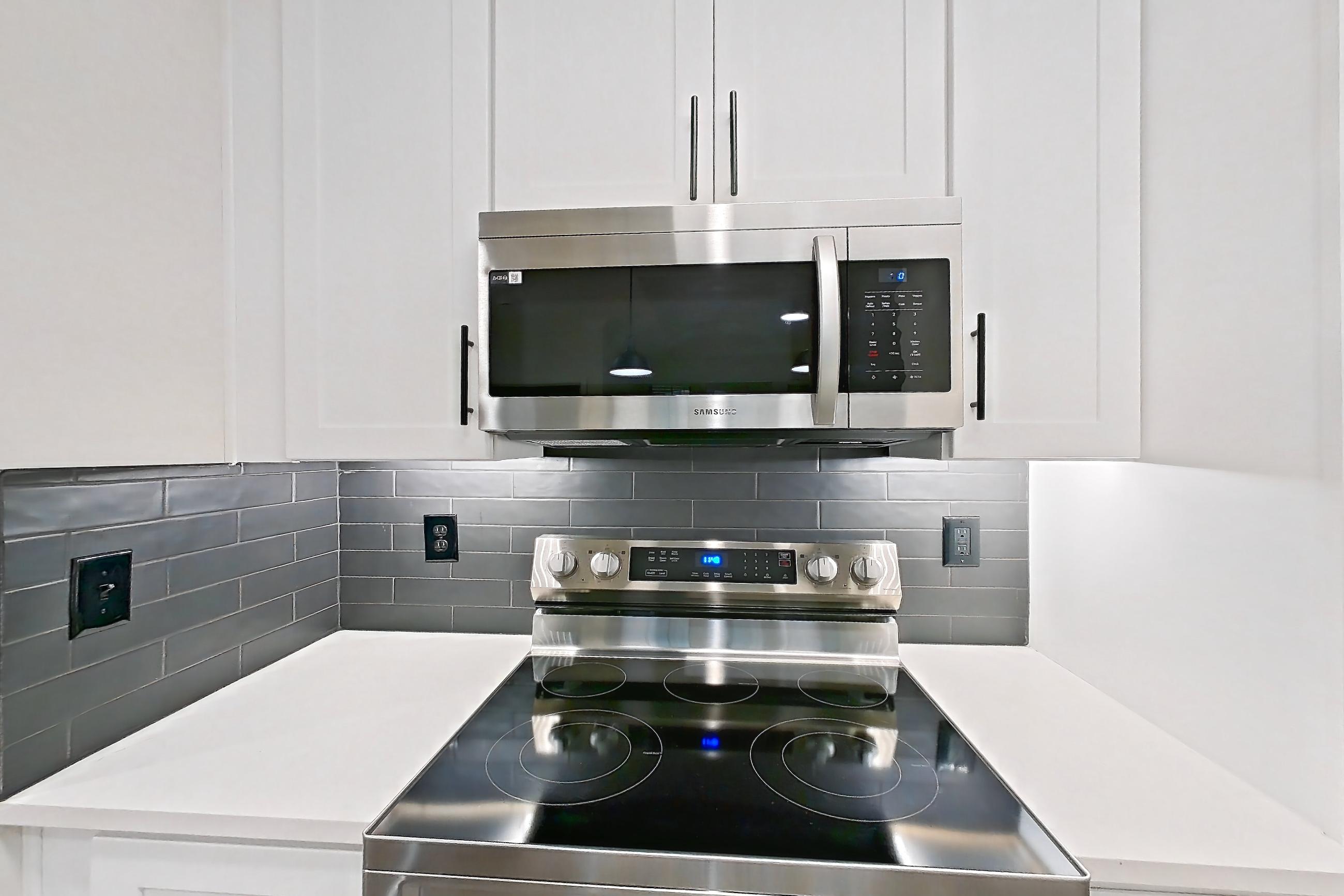 Kitchen in Apartment 12202 at Cortland at Armour Yards, A1R - Ansley floor plan