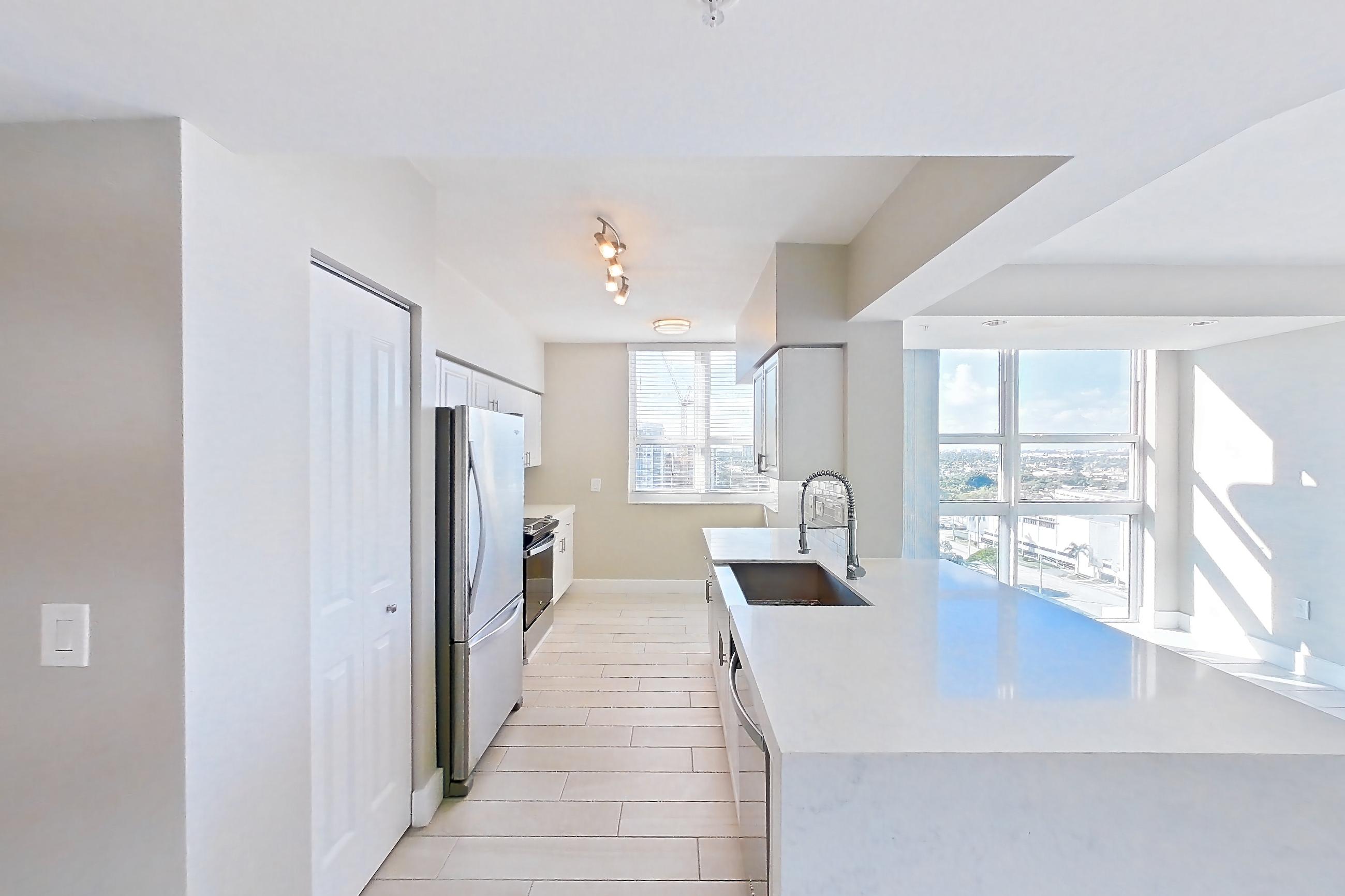 Kitchen entryway in Apartment 1601 at Sunrise Harbor, 2/2 GIBRALTAR floor plan