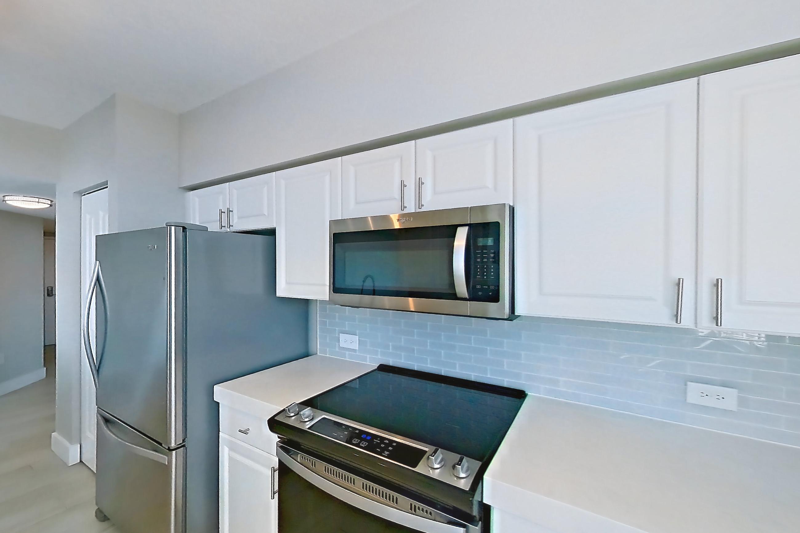 Kitchen window side in Apartment 1601 at Sunrise Harbor, 2/2 GIBRALTAR floor plan