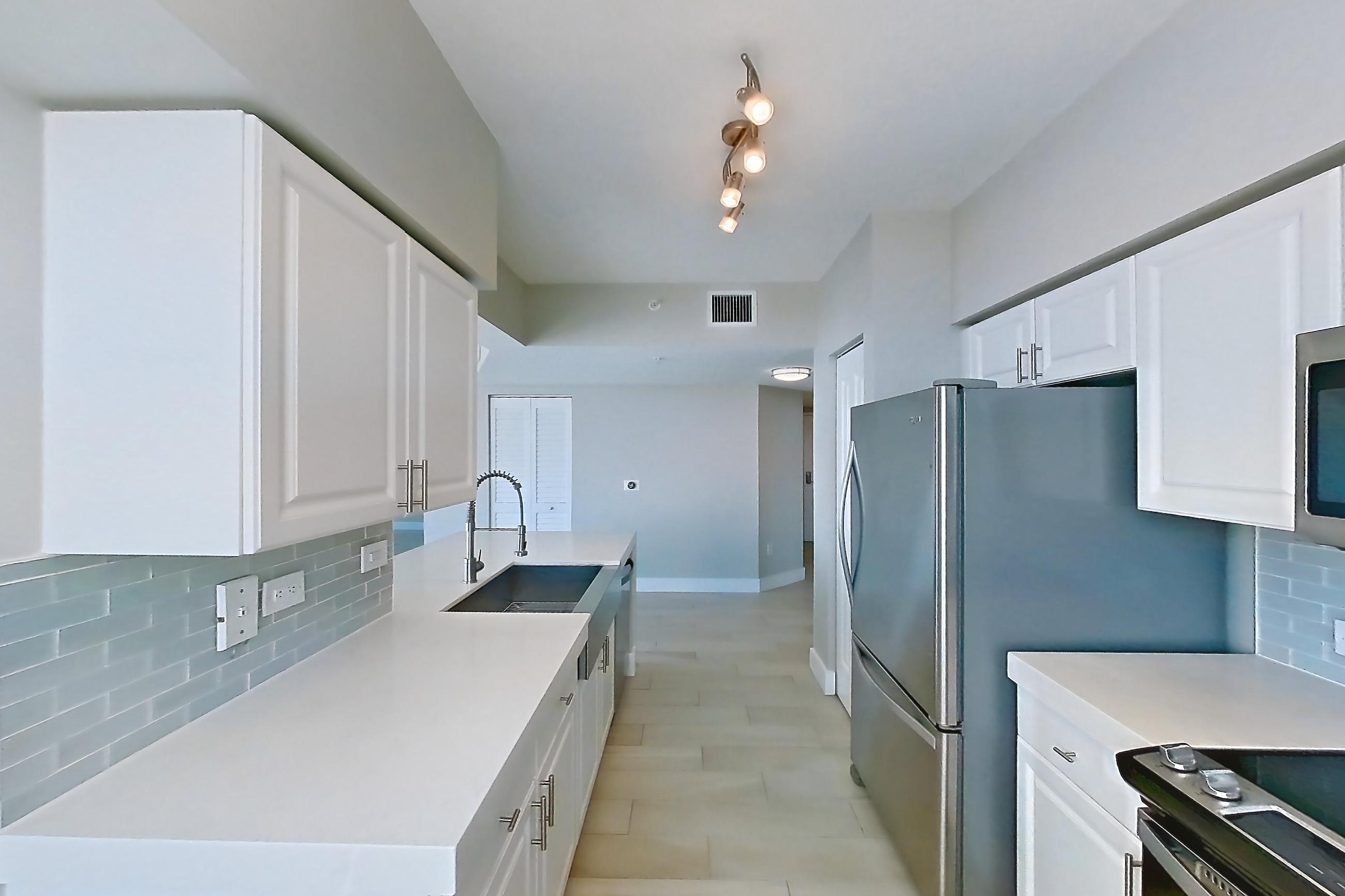 Kitchen window side in Apartment 1601 at Sunrise Harbor, 2/2 GIBRALTAR floor plan
