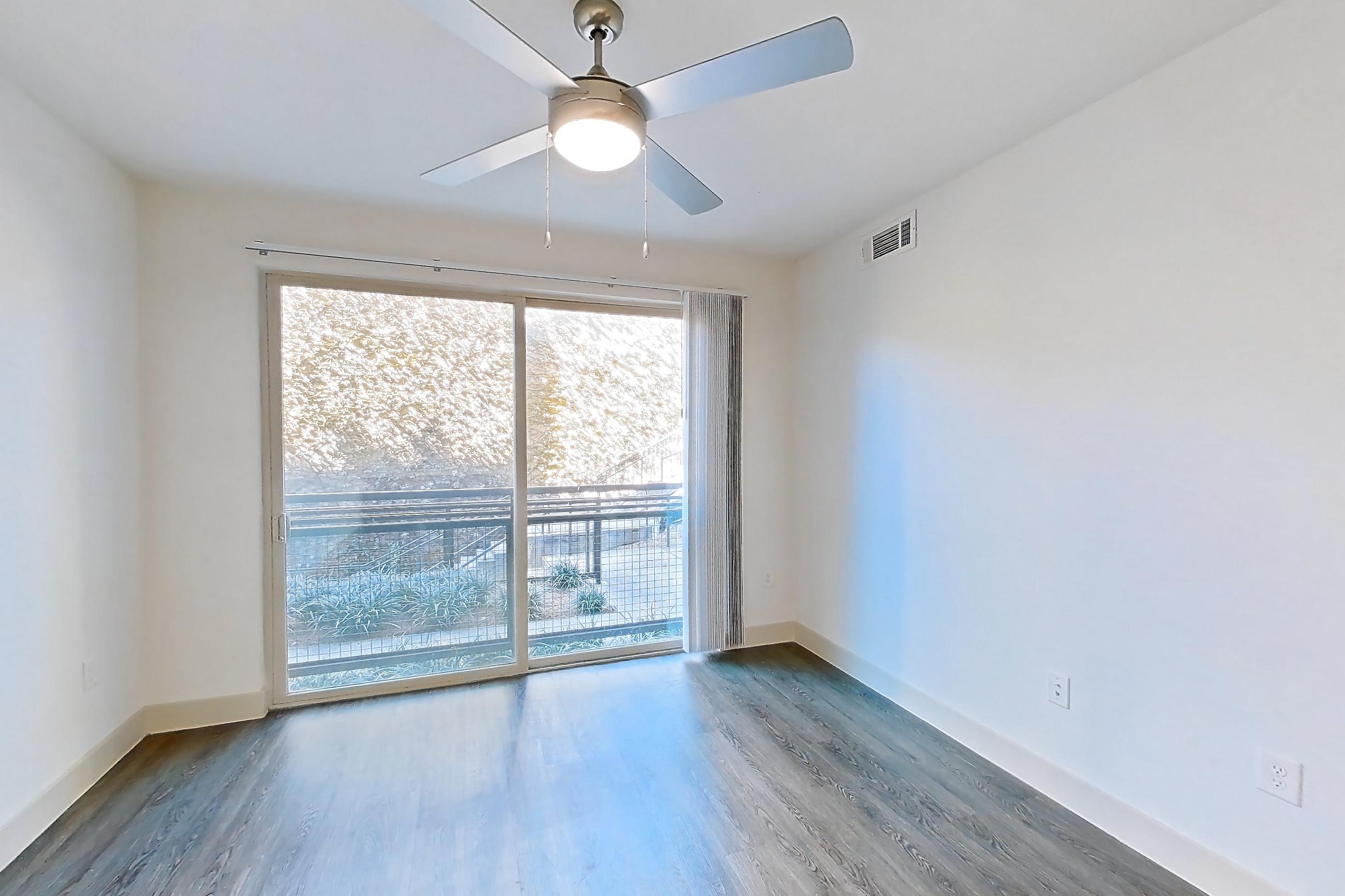 Living room, Apartment 1101 at Cortland at Phipps Plaza