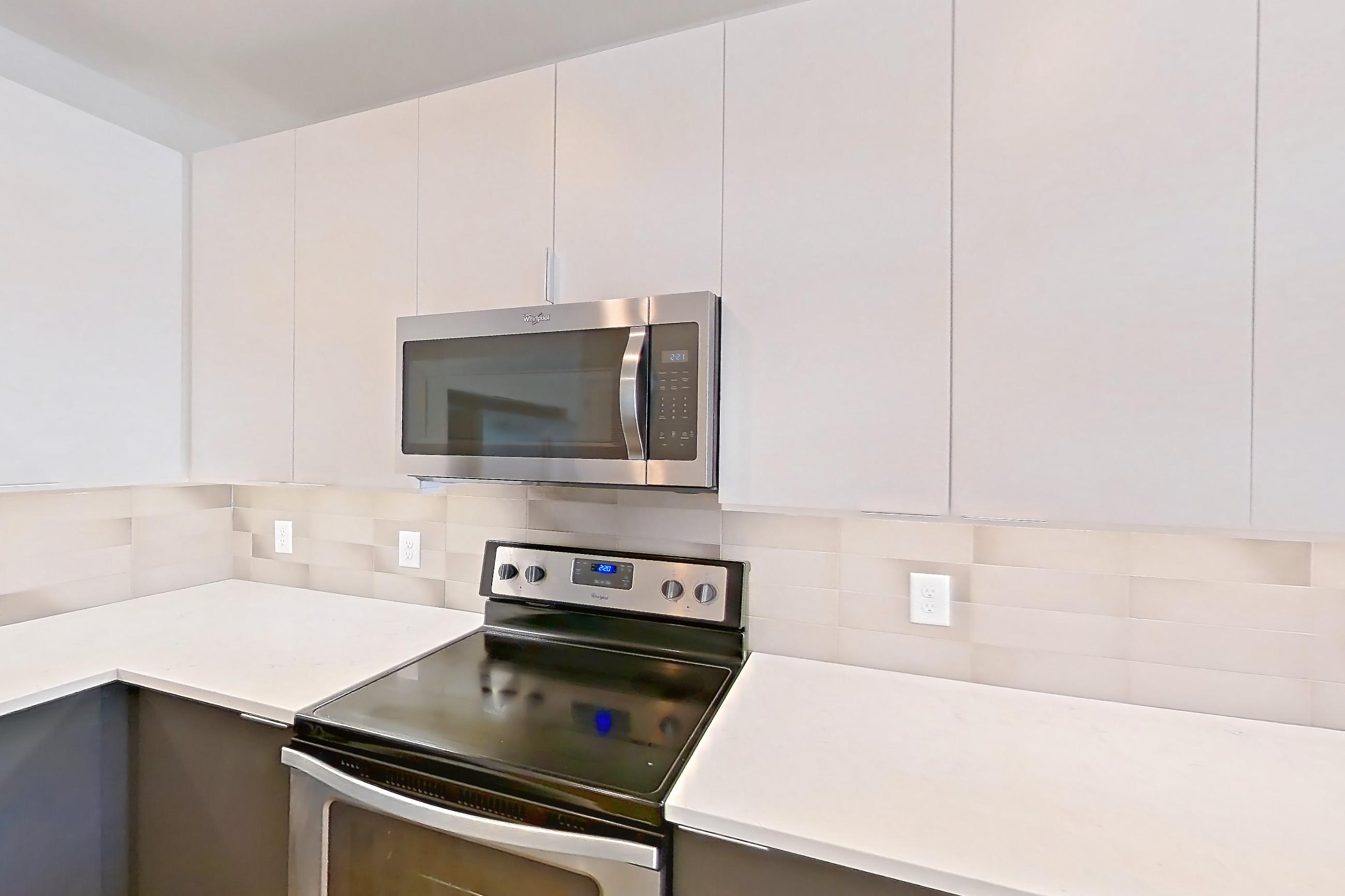 Kitchen in Apartment 628 at Cortland at the Battery, A3 - The East - 1st Base floor plan
