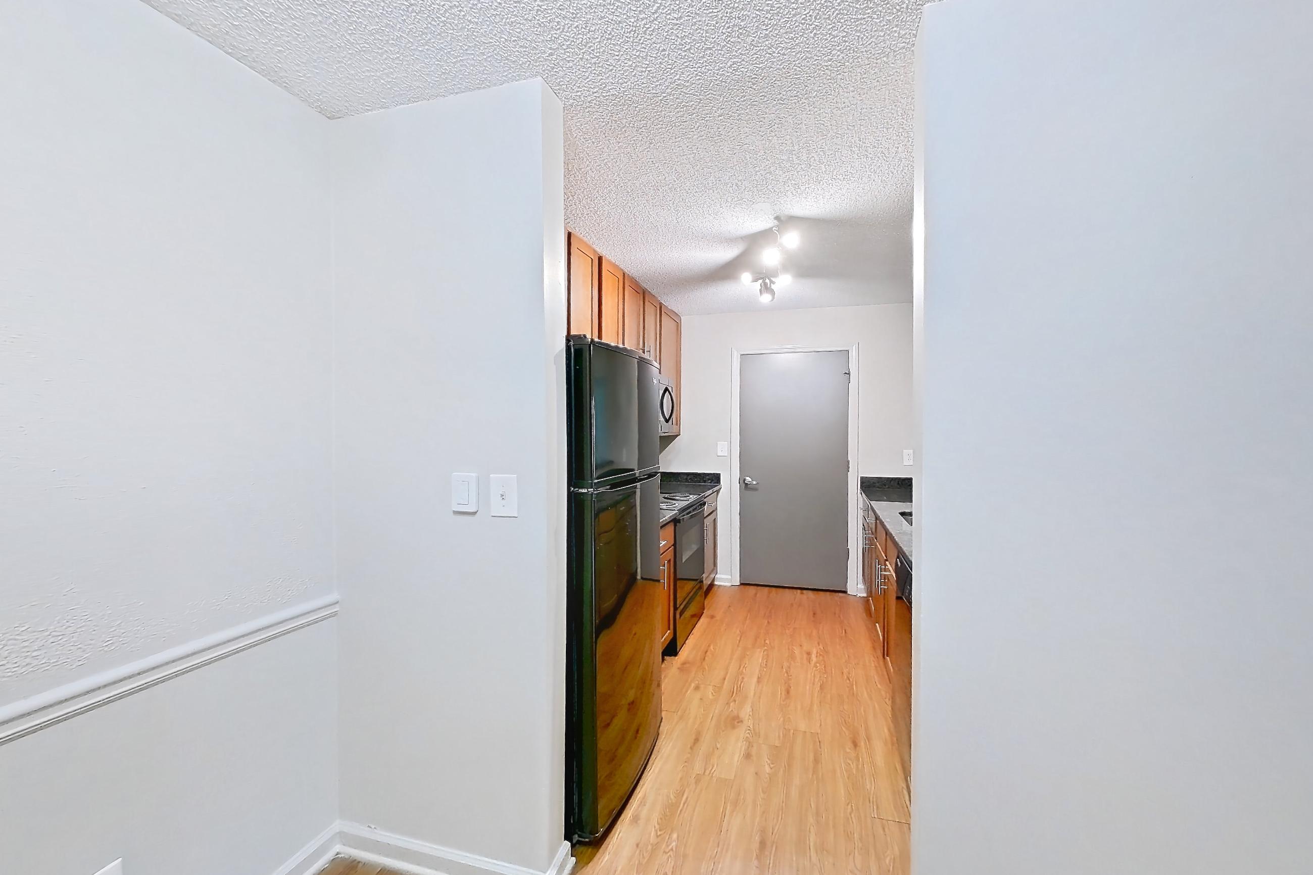 Dining room in Apartment 4212 at Cortland 3131, B1R - Woodruff floor plan